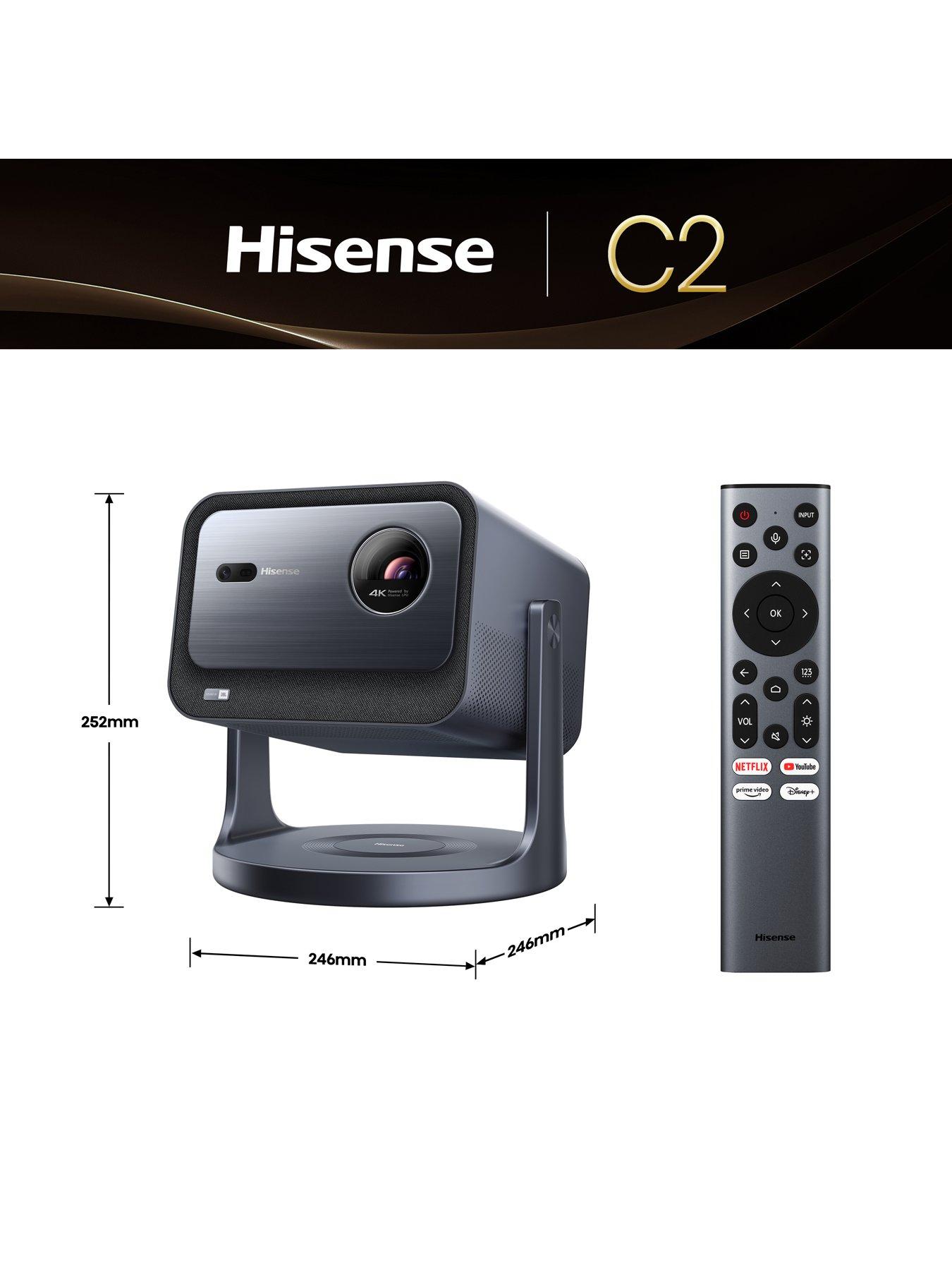  image of hisense-c2tuk-4k-trichroma-smart-mini-projector