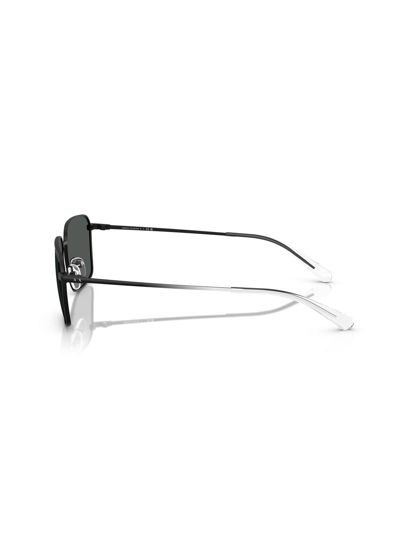 image of armani-exchange-0ax2053s-rectangle-sunglasses-black