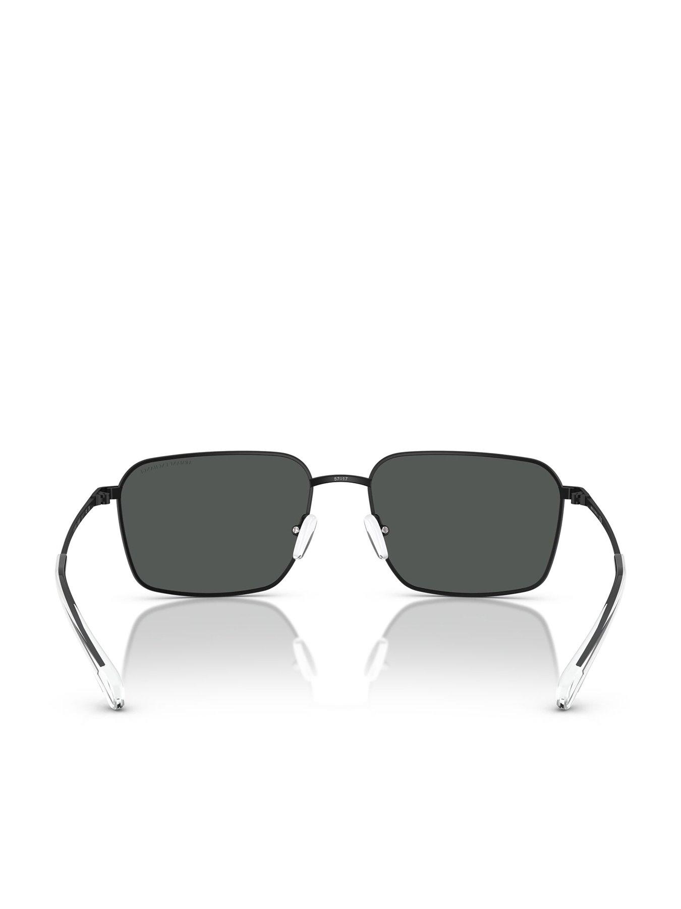  image of armani-exchange-0ax2053s-rectangle-sunglasses-black