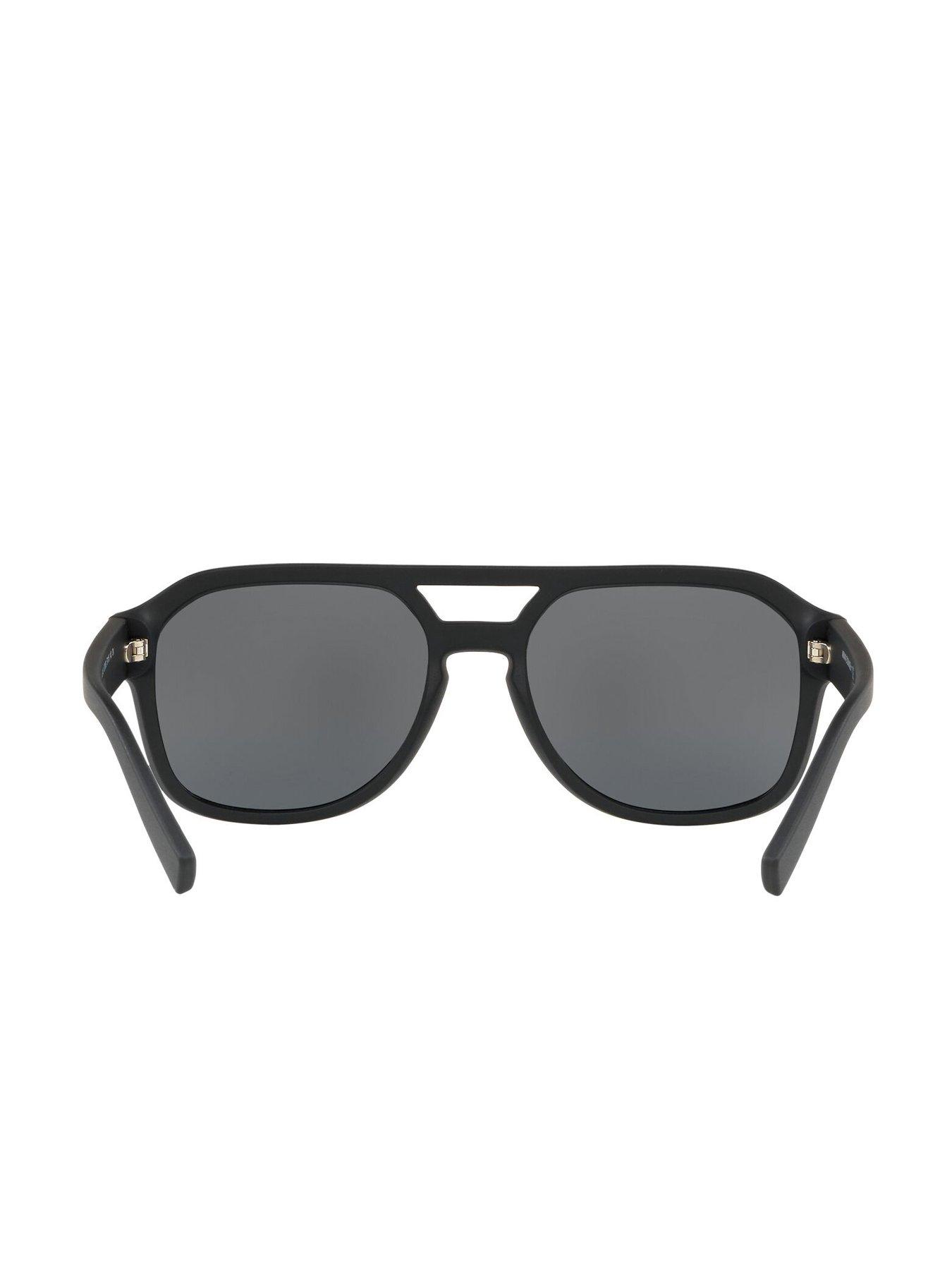 image of armani-exchange-0ax4074s-rectangle-sunglasses-black