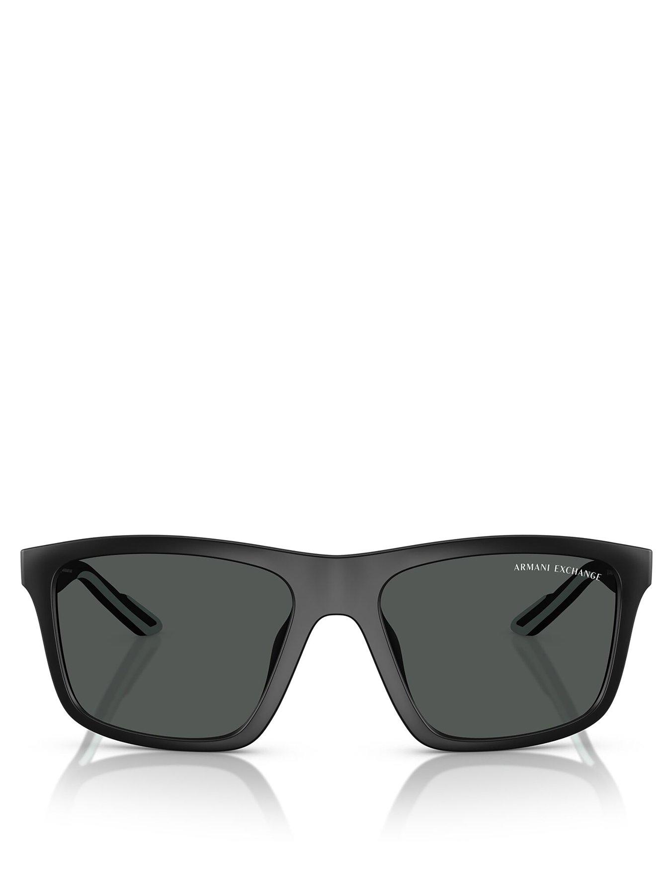 Image 3 of 4 of Armani Exchange 0Ax4149Su Square Sunglasses- Black