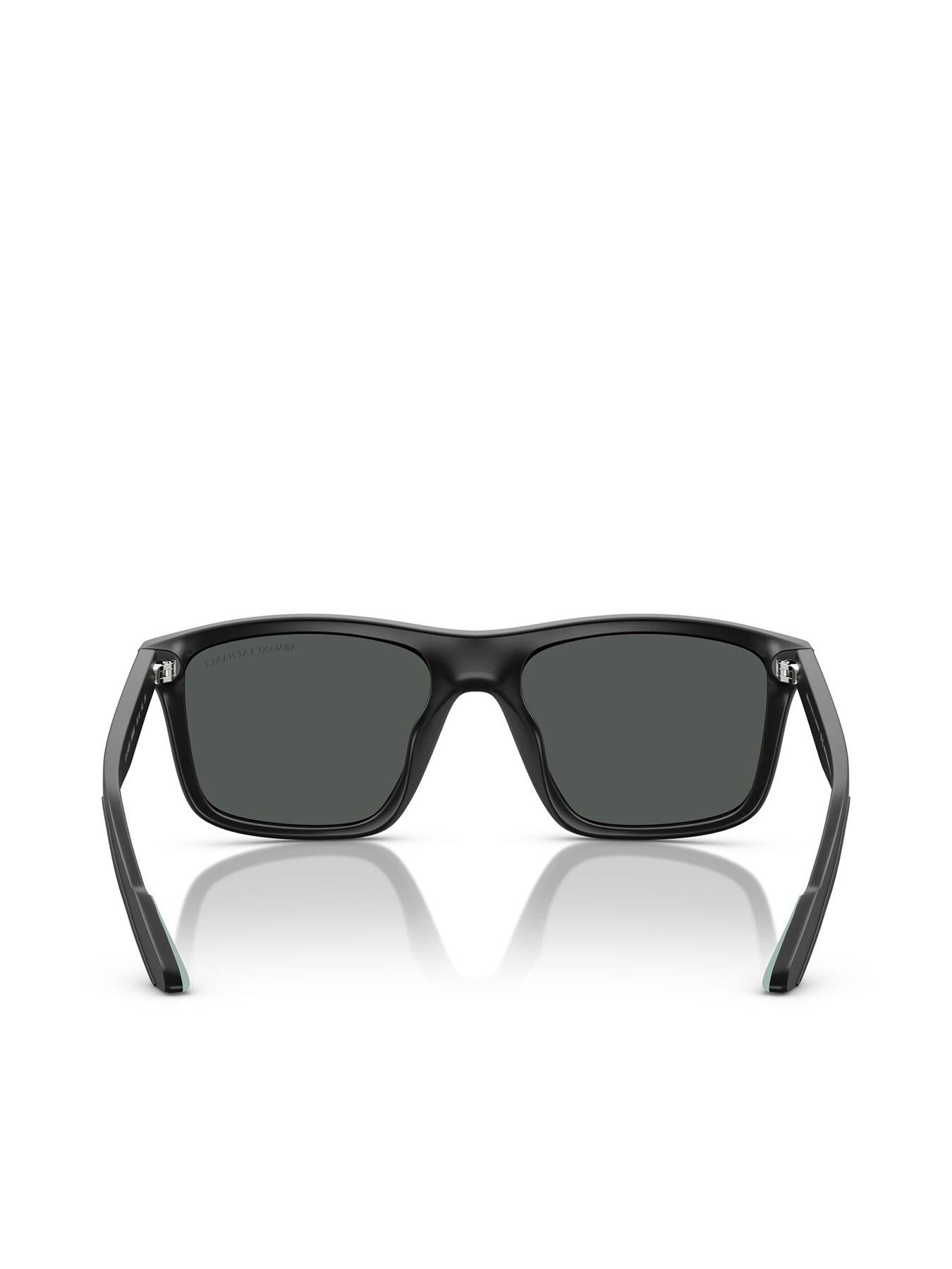 Image 4 of 4 of Armani Exchange 0Ax4149Su Square Sunglasses- Black