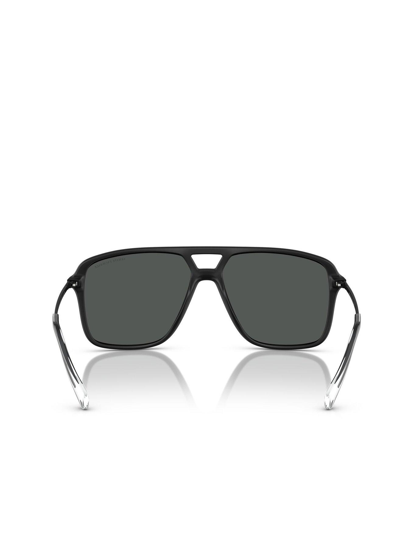 Image 4 of 4 of Armani Exchange Pilot Sunglasses - Black