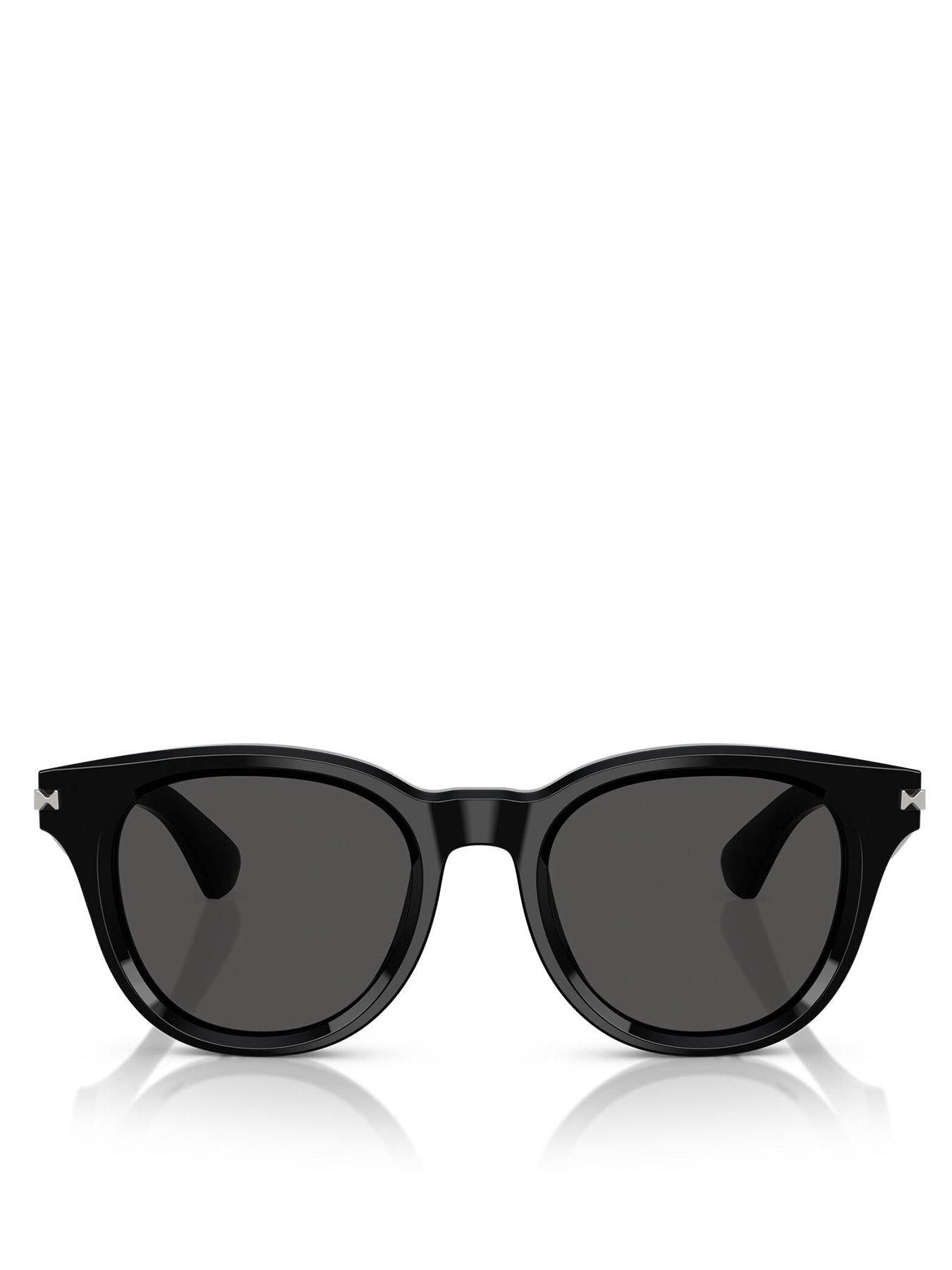 Image 3 of 4 of Burberry Round Sunglasses - Black