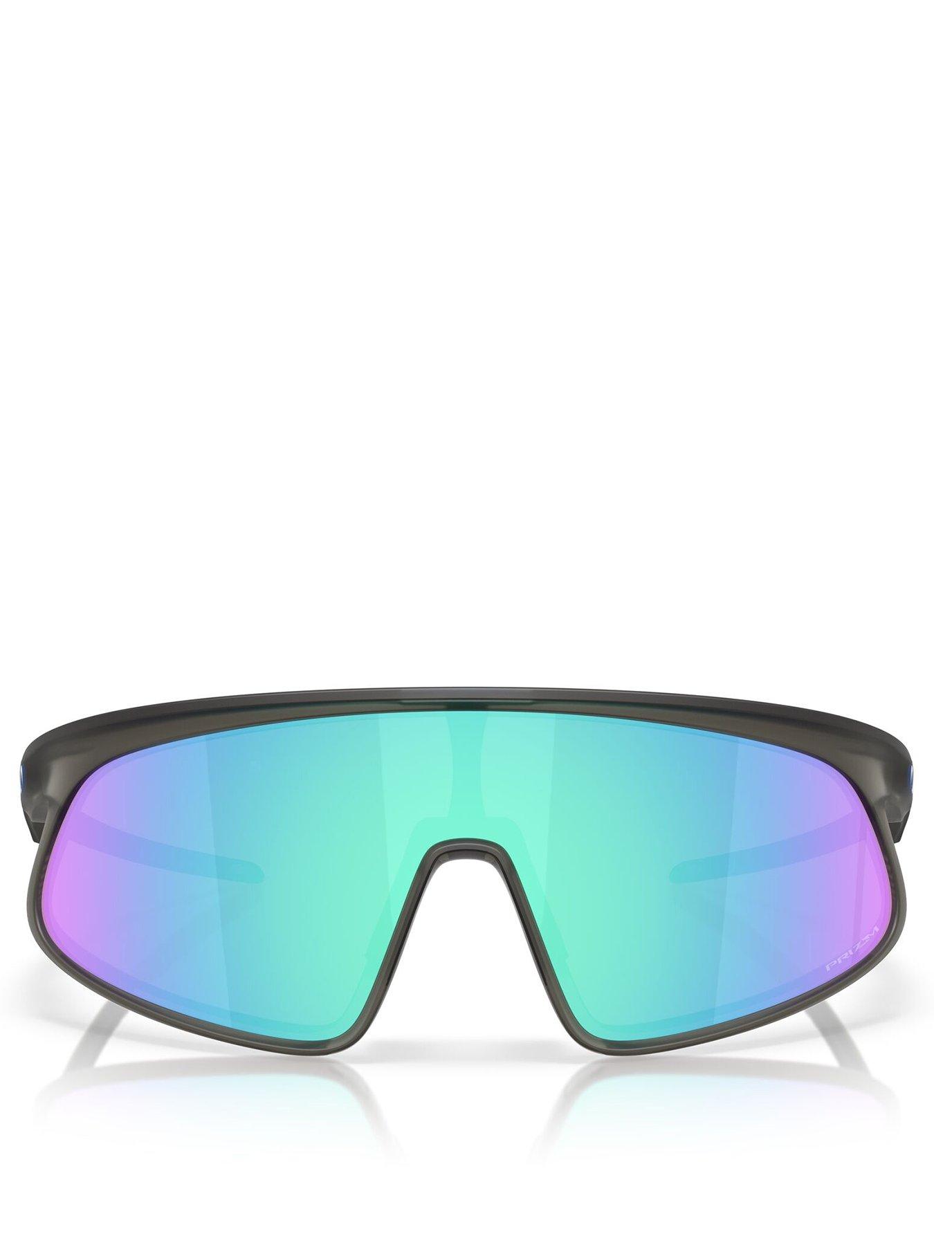  image of oakley-sunglasses-rslv-rectangle-sunglasses-grey