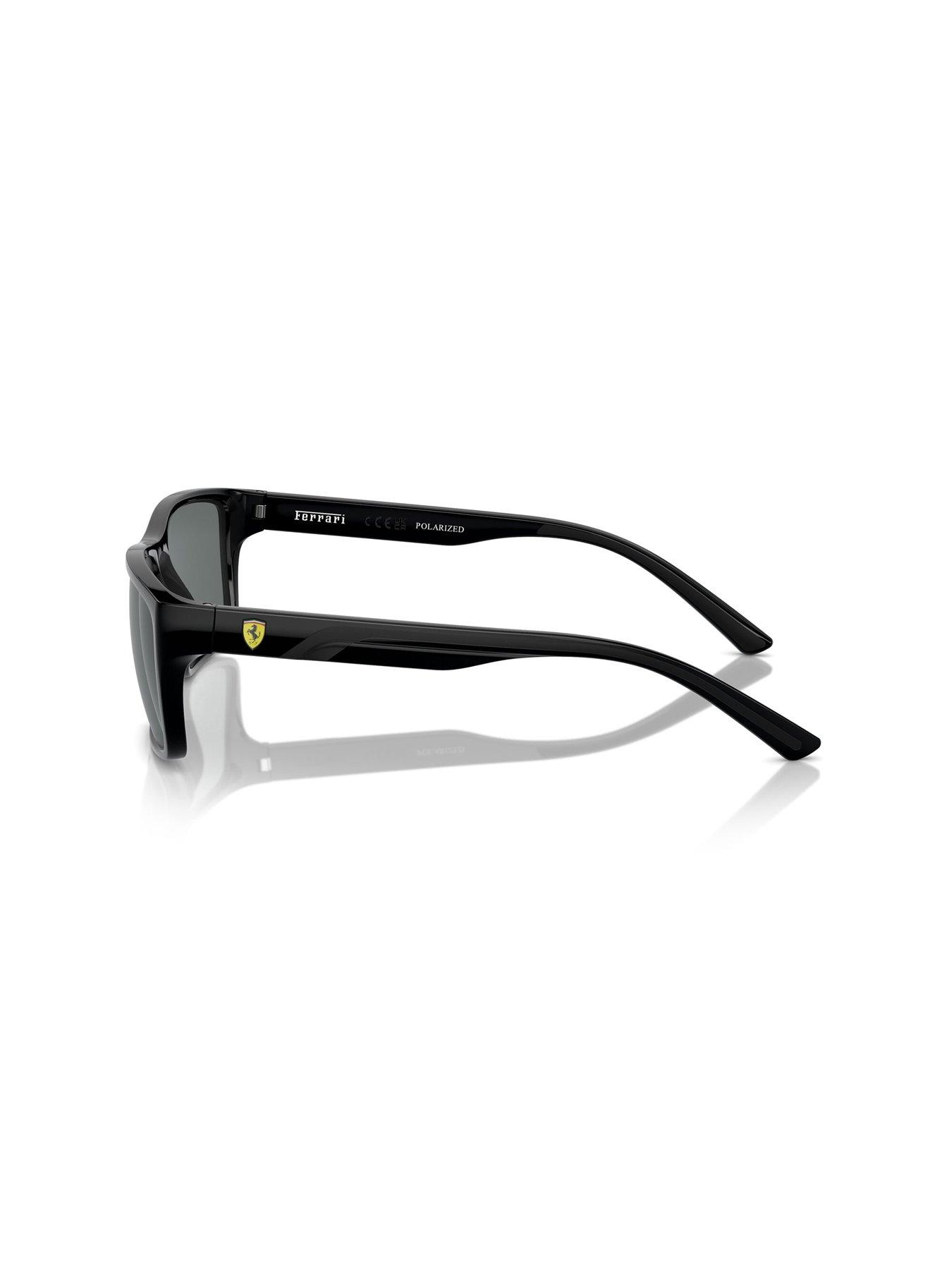 Image 2 of 4 of Ferrari Scuderia 0Fz6003U Rectangle Sunglasses- Black