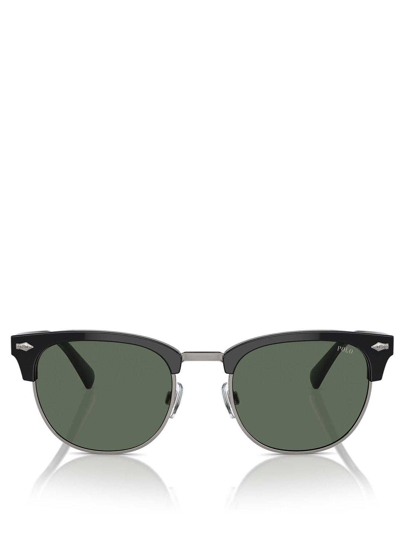 Image 3 of 4 of Polo Ralph Lauren 0Ph4217 Round Sunglasses- Black