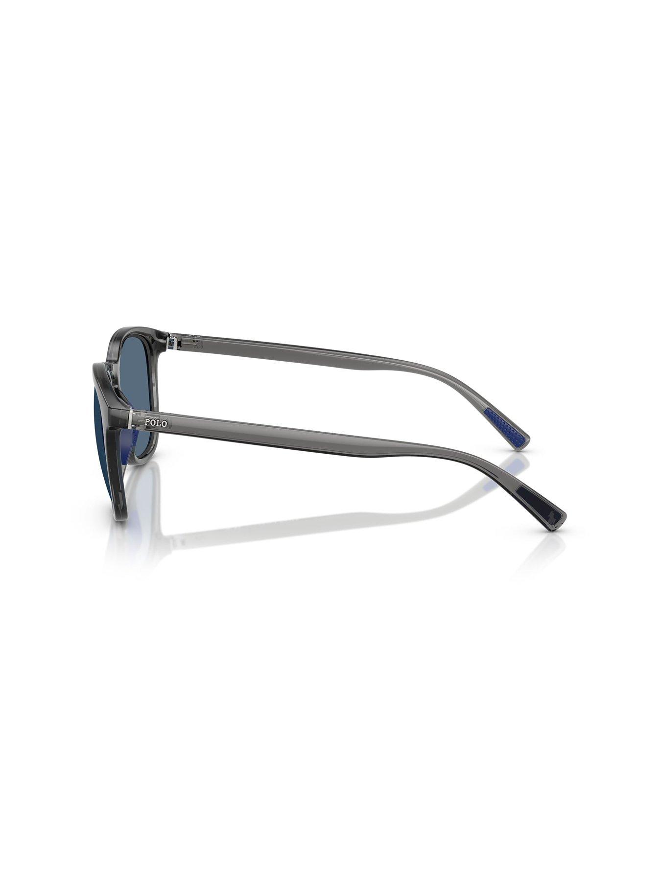 Image 2 of 4 of Polo Ralph Lauren 0Ph4222U Round Sunglasses- Grey