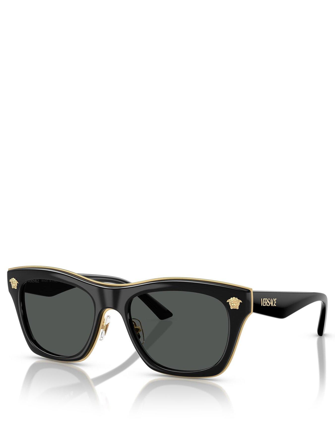 undefined 0Ve2272 Rectangle Sunglasses- Black