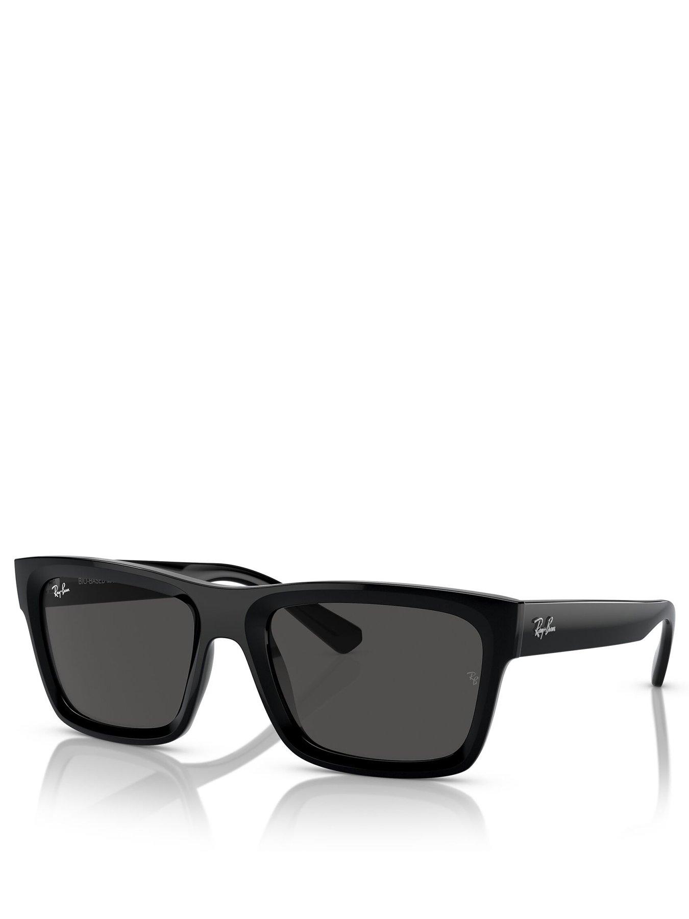 Ray-Ban Warren Rectangle Sunglasses- Black