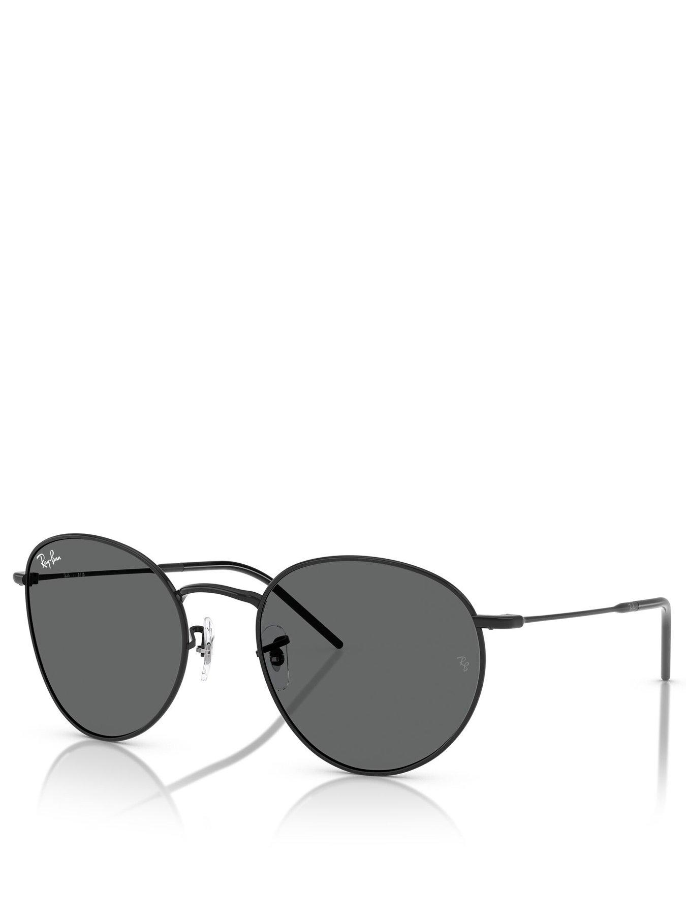 undefined Round Reverse Phantos Sunglasses - Black