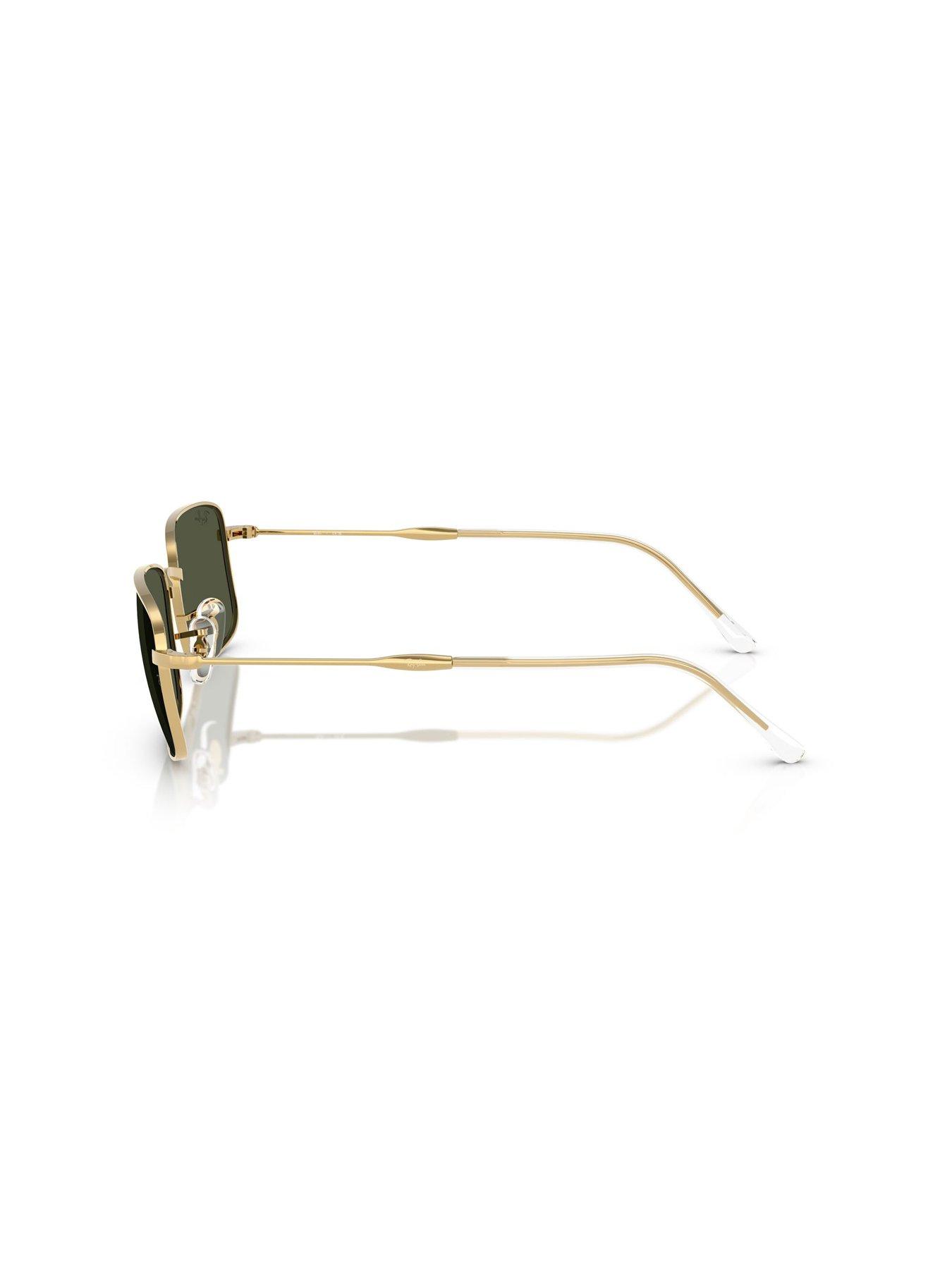  image of ray-ban-0rb3746-rectangle-sunglasses-gold