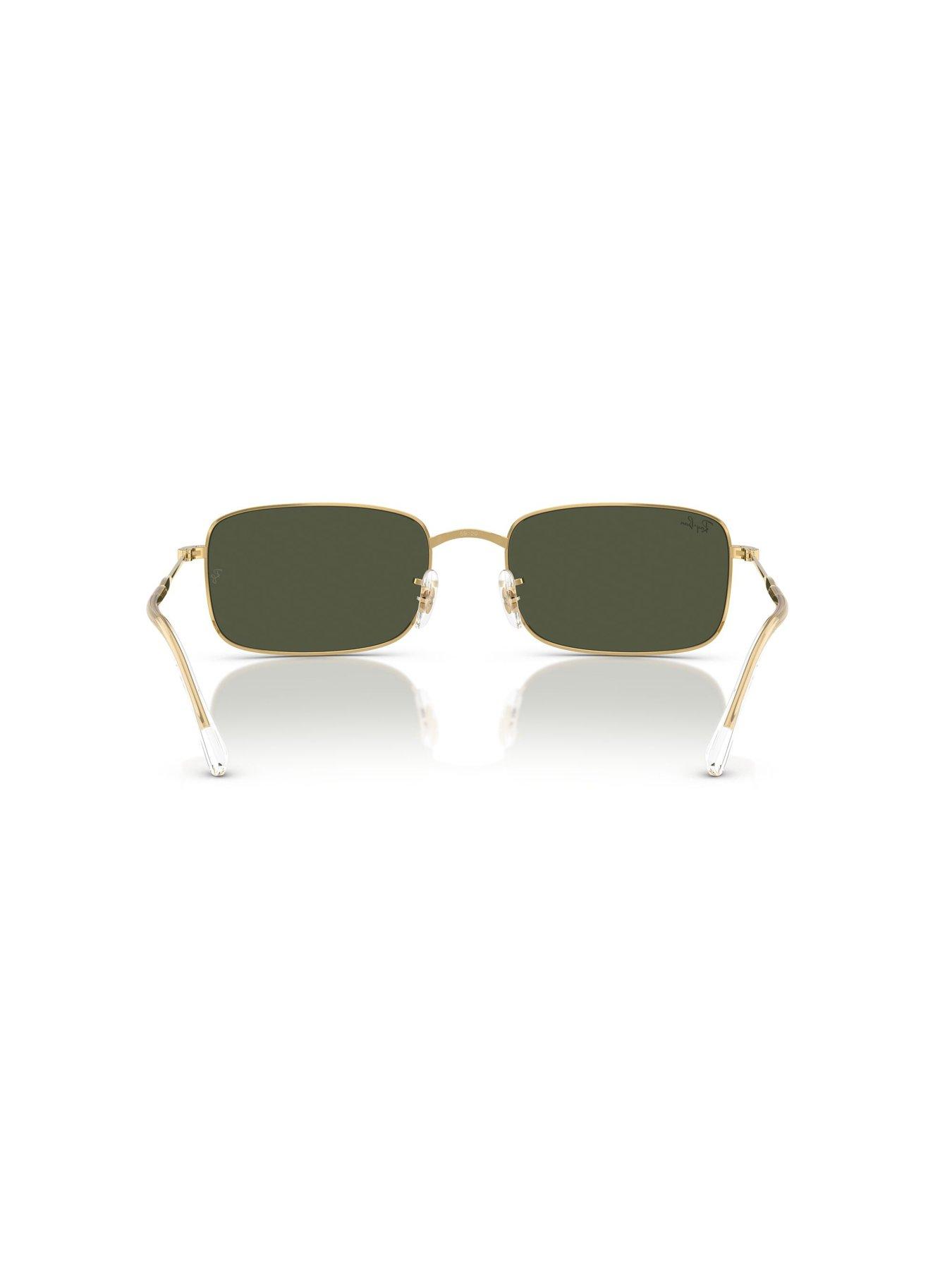  image of ray-ban-0rb3746-rectangle-sunglasses-gold