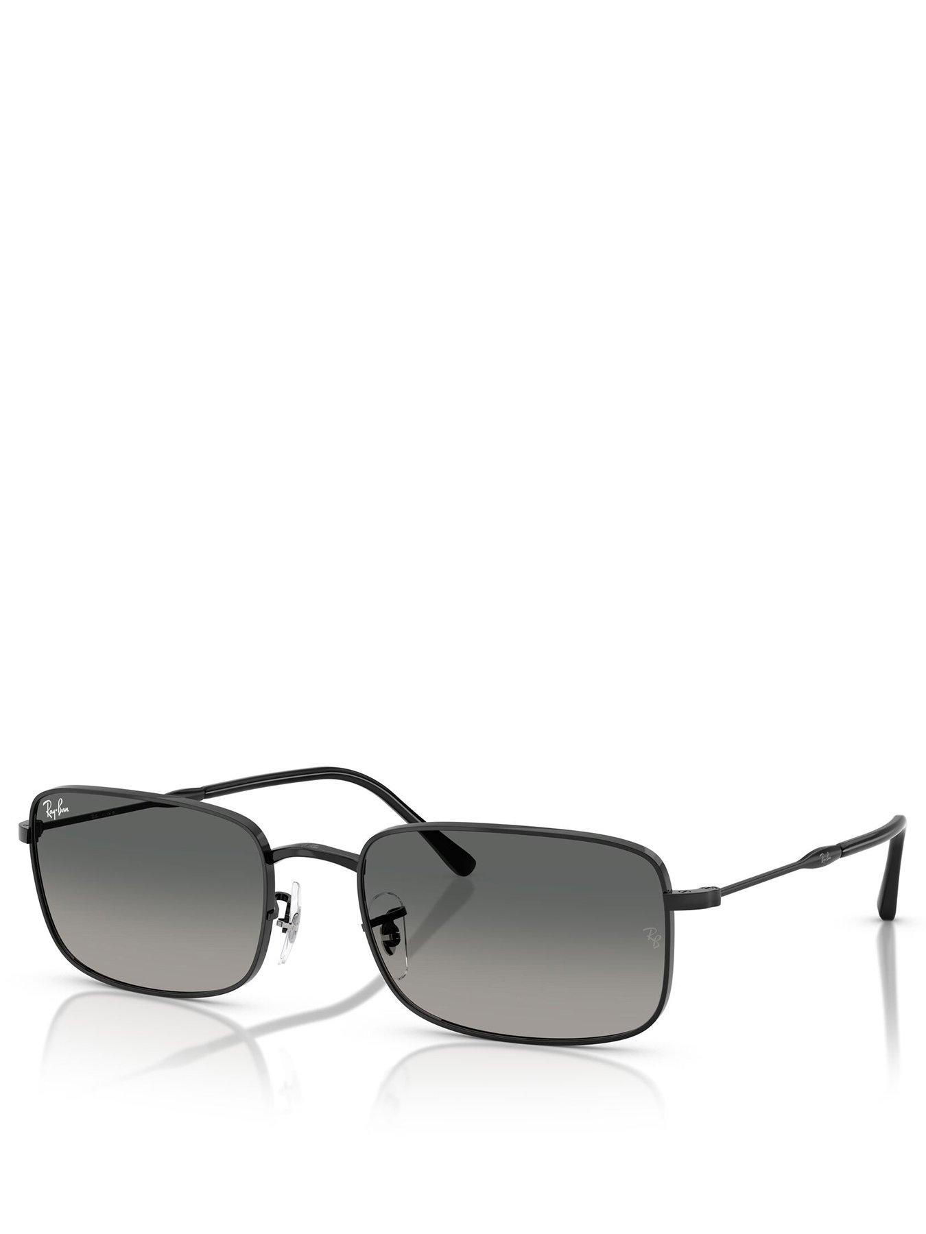 Ray-Ban 0Rb3746 Rectangle Sunglasses- Black