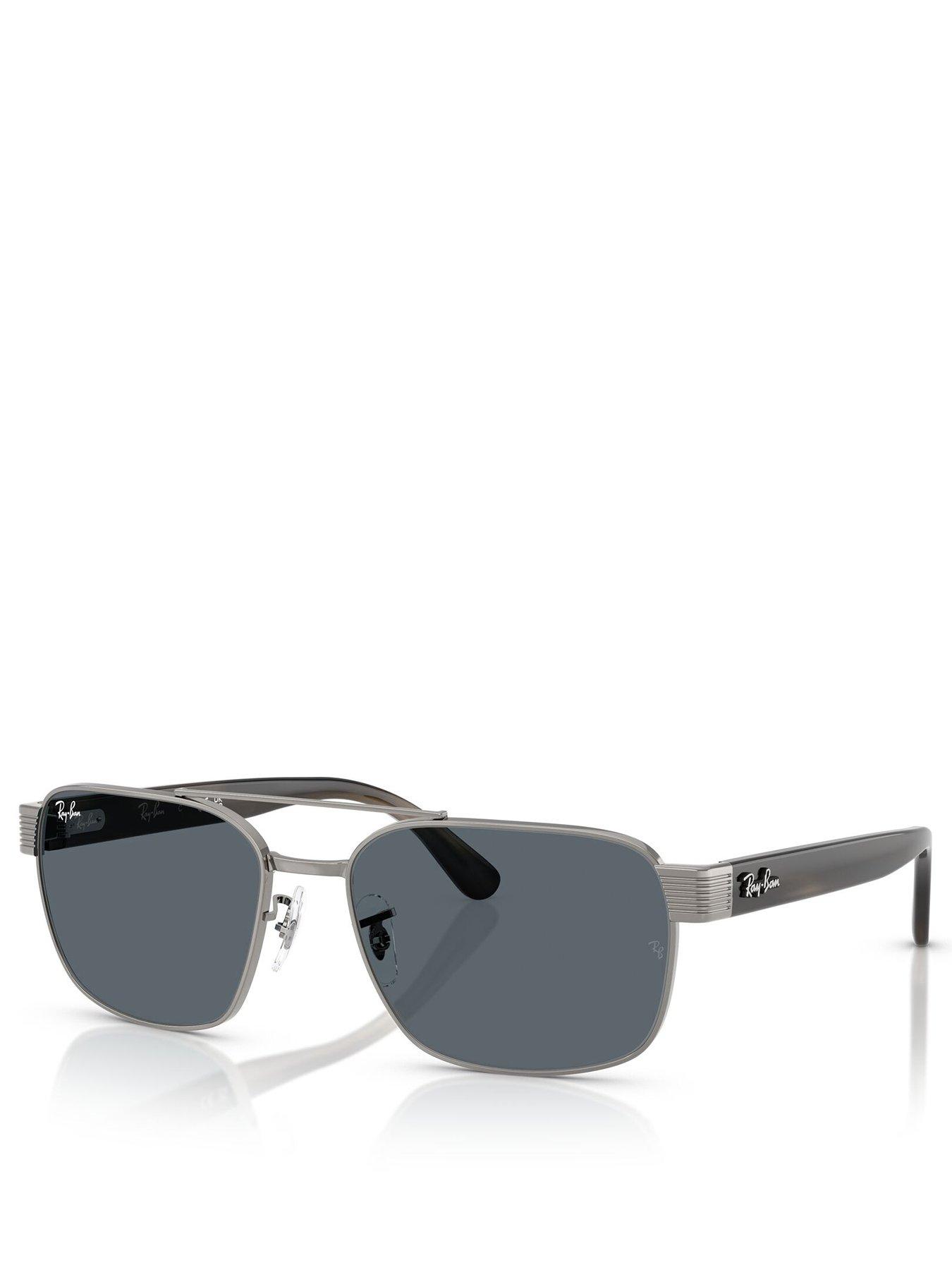 Ray-Ban 0Rb3751 Square Sunglasses- Polished Gunmetal