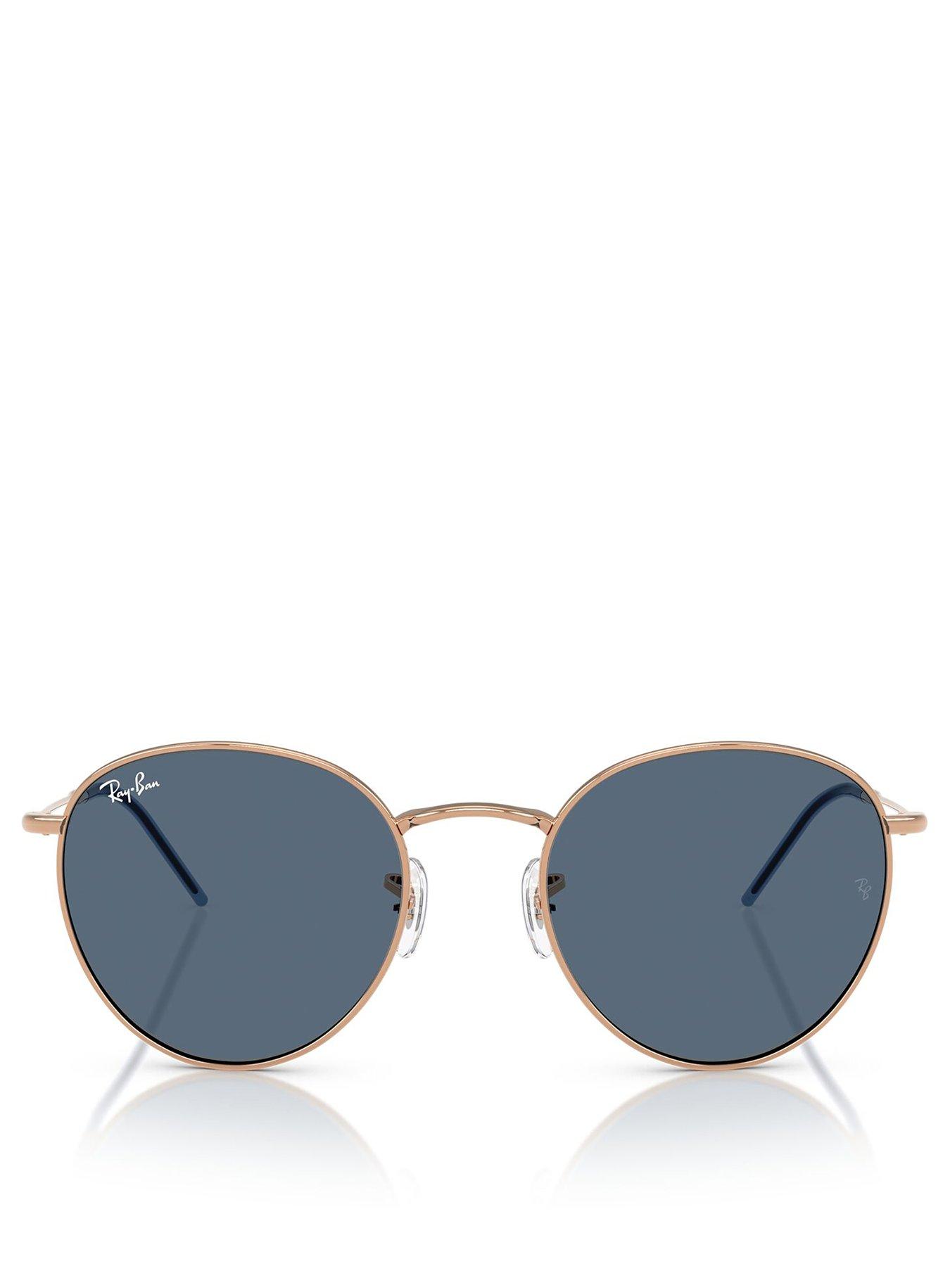  image of ray-ban-round-reverse-phantos-sunglasses--navygold