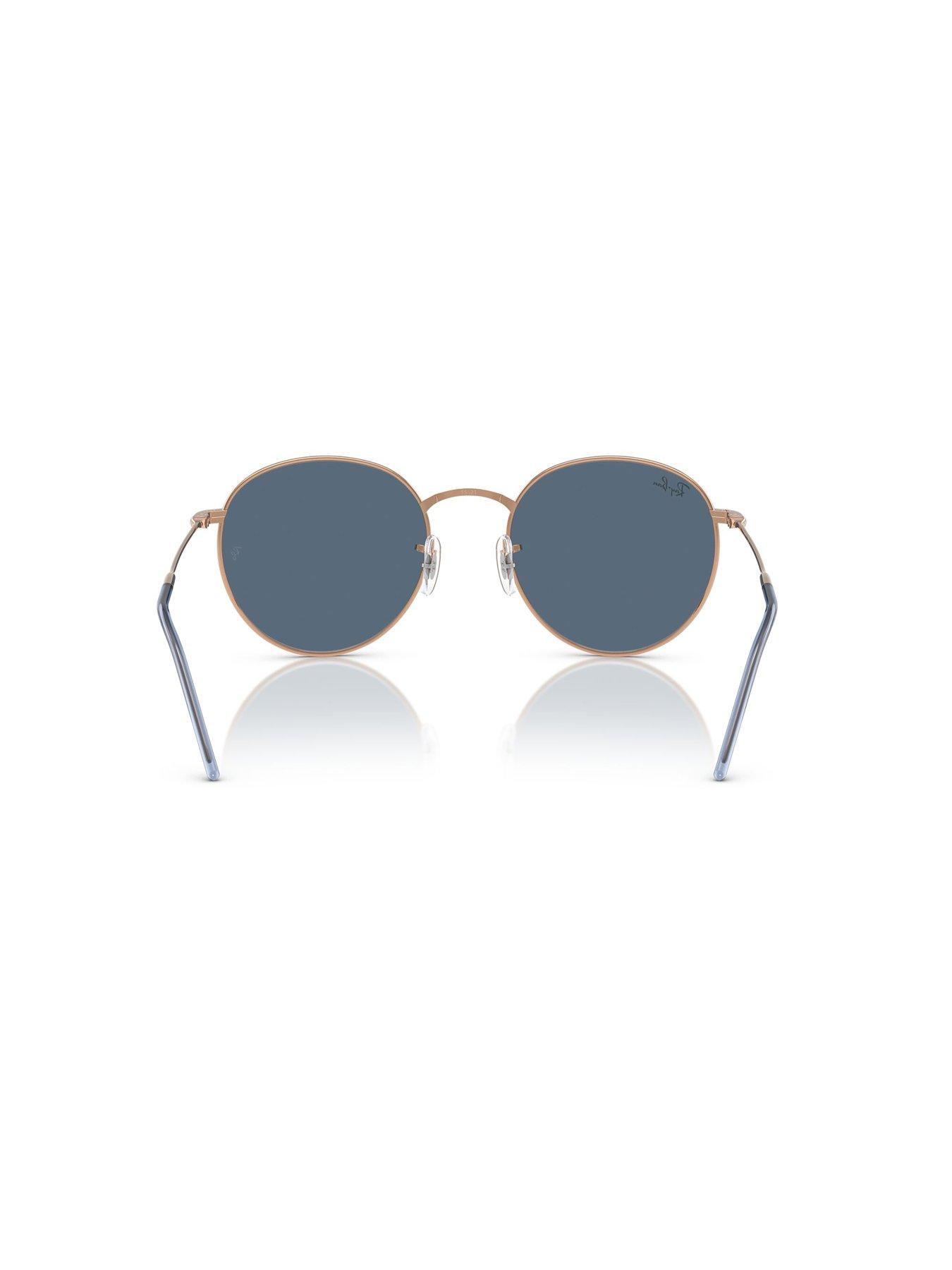  image of ray-ban-round-reverse-phantos-sunglasses--navygold