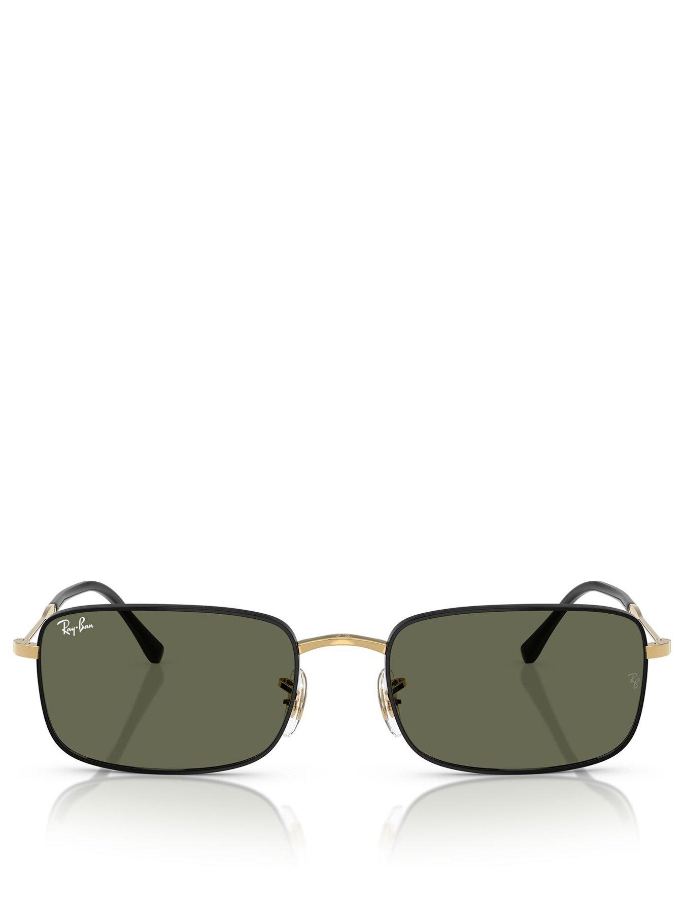 image of ray-ban-0rb3746-rectangle-sunglasses-blackgold