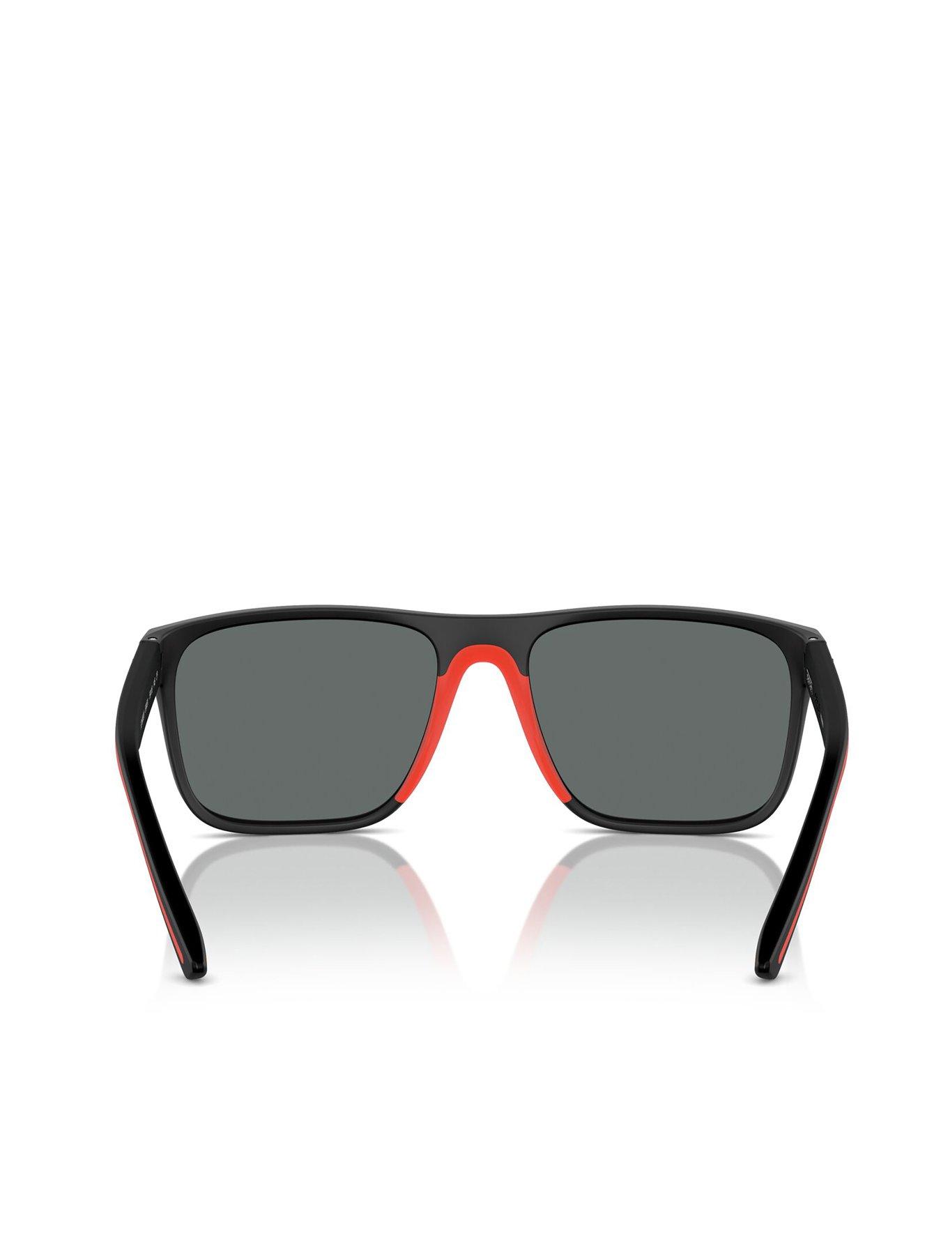 Image 4 of 4 of Ferrari Scuderia FZ6002U Square Sunglasses- Black/Red