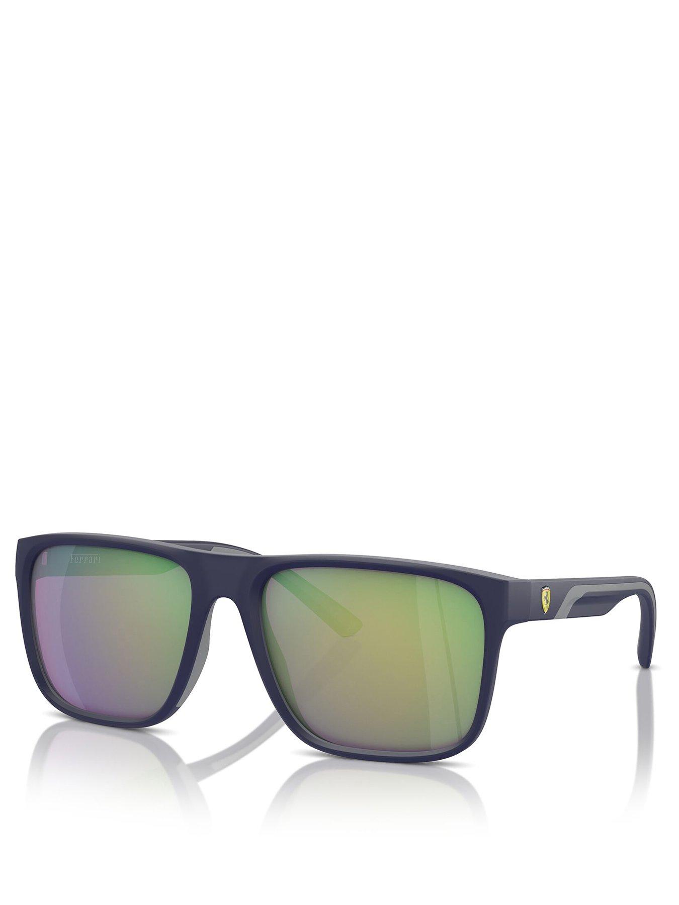 undefined Ferrari Scuderia FZ6002U Square Sunglasses- Navy