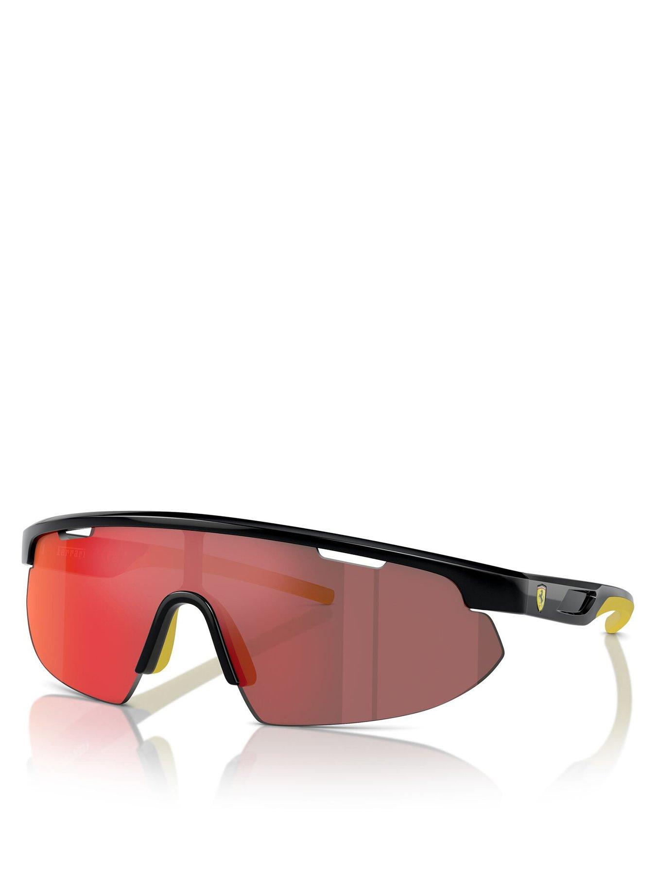 undefined Ferrari Scuderia 0fz6004u Irregular Sunglasses-black/yellow
