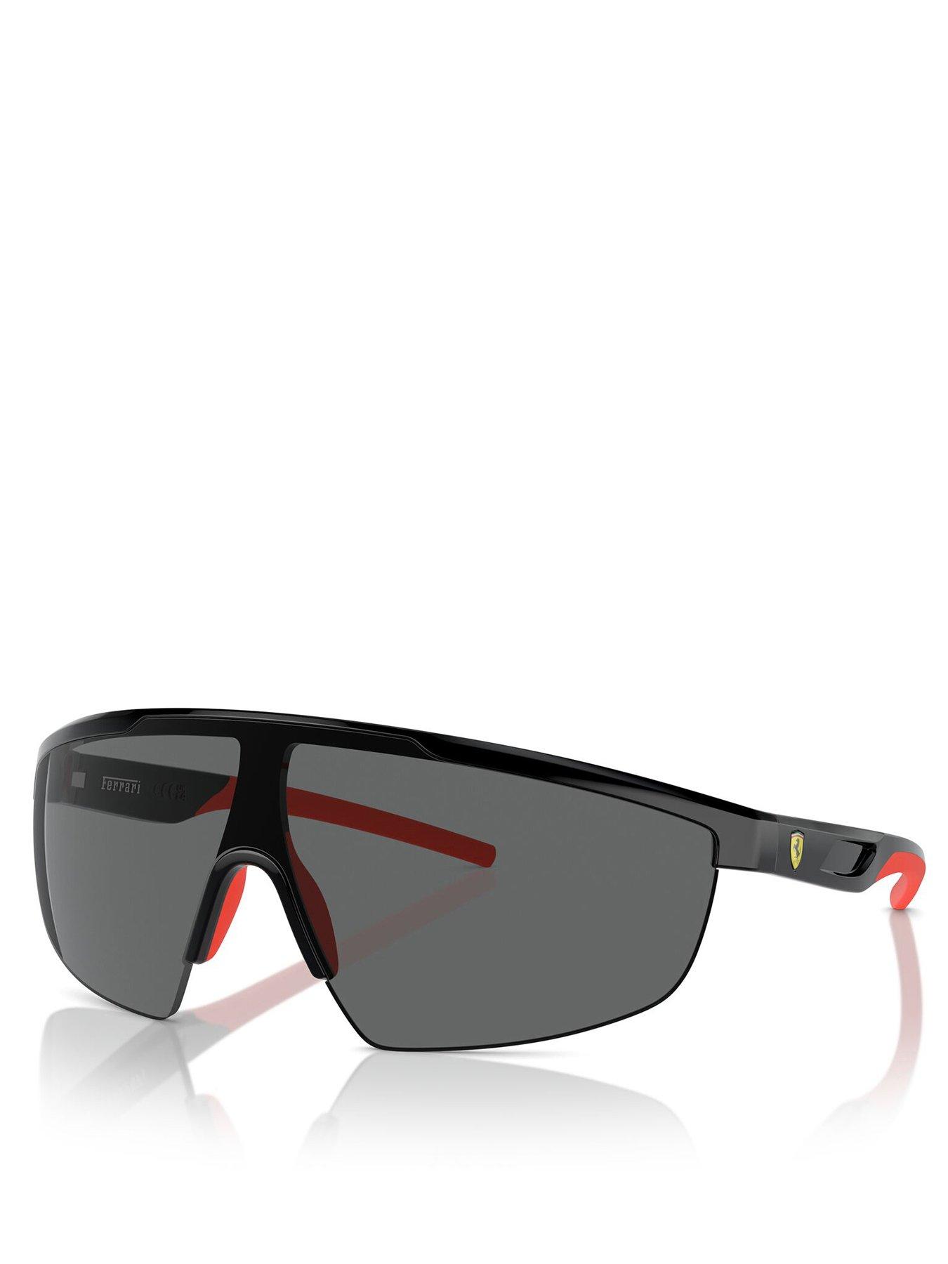 Ferrari Scuderia 0Fz6005U Rectangle Sunglasses- Black