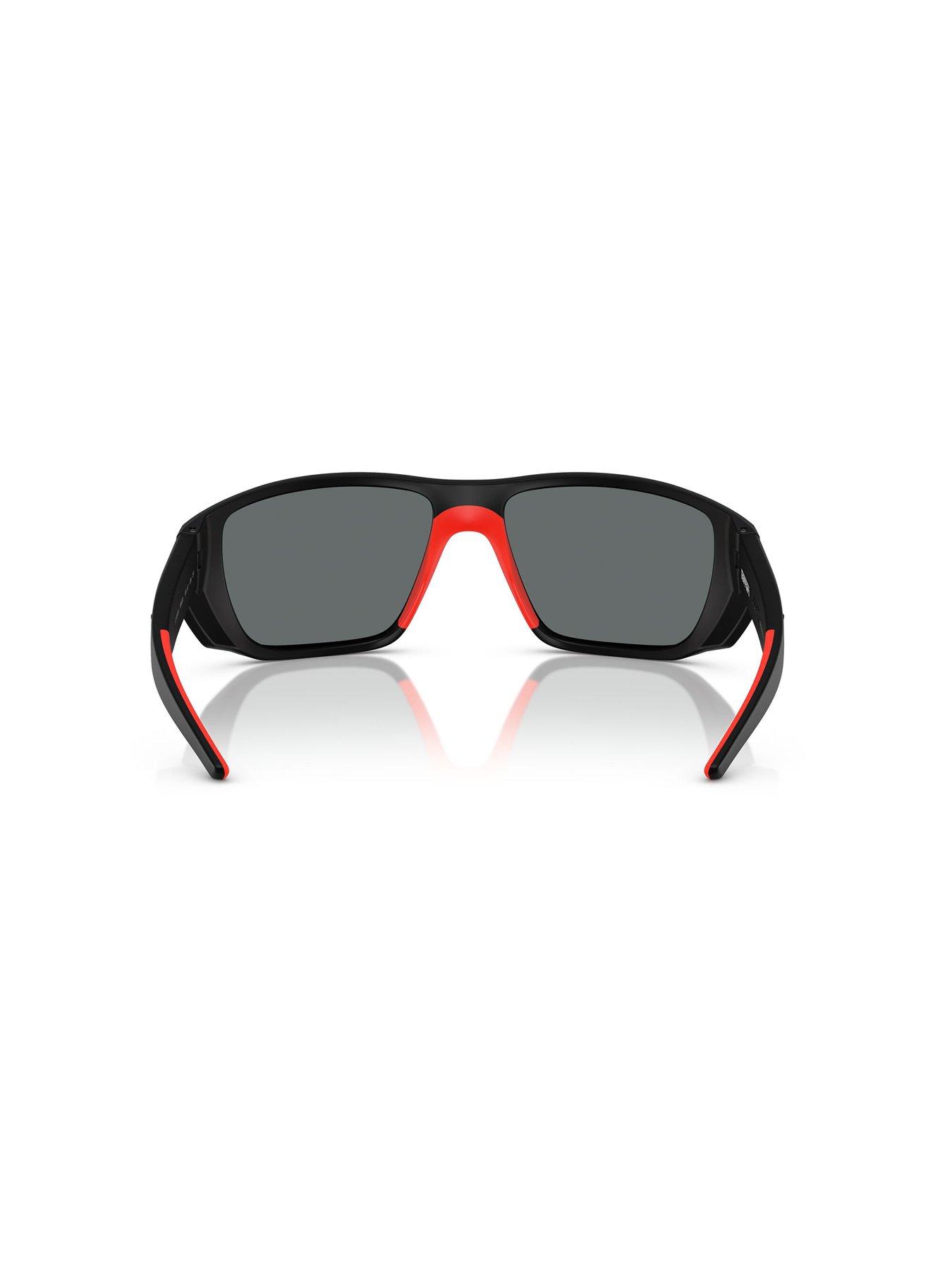 Image 4 of 4 of Ferrari Scuderia 0Fz6012U Rectangle Sunglasses- Black/Red