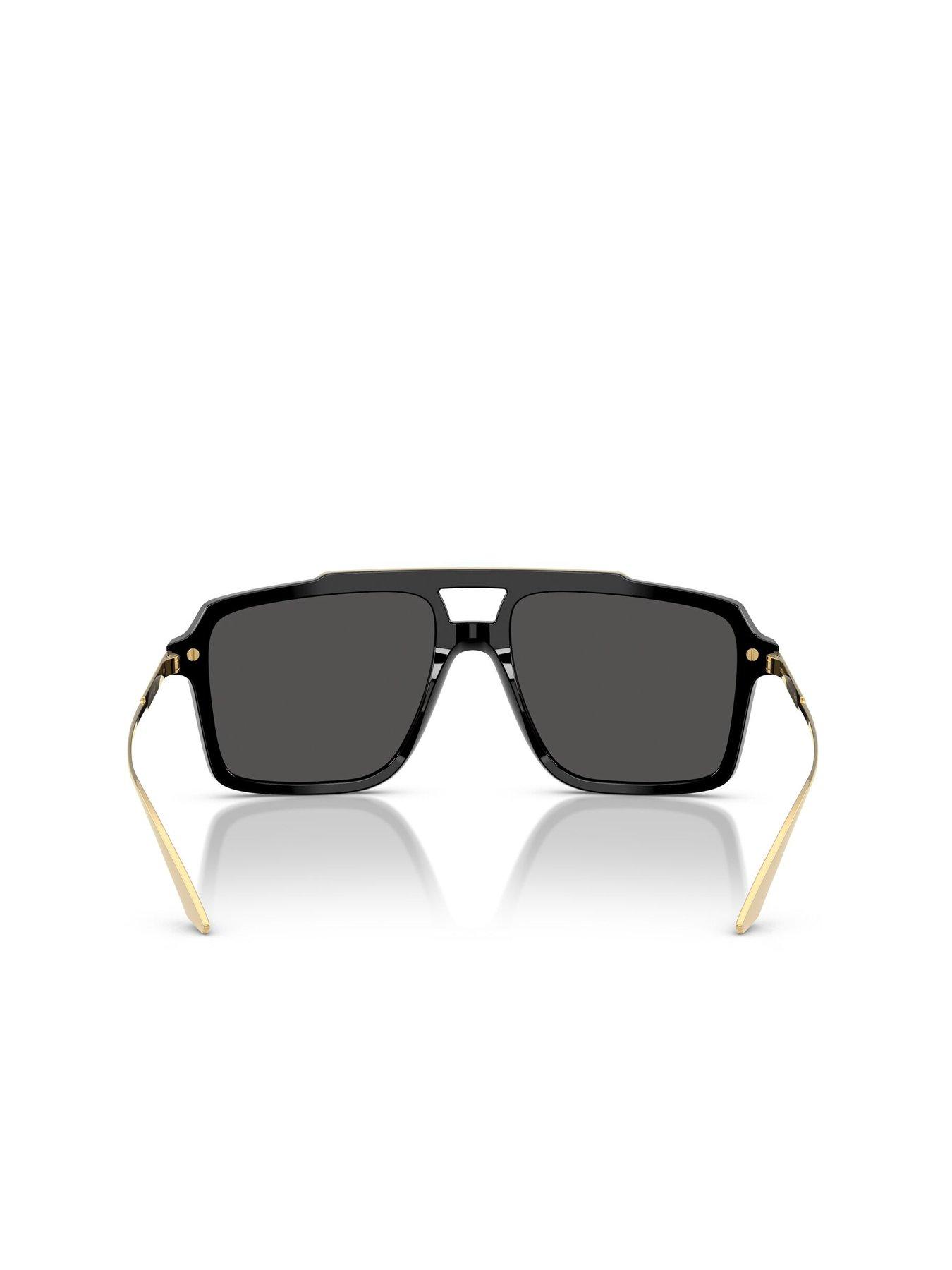 Image 4 of 4 of Dolce & Gabbana Pilot Sunglasses - Black/Gold