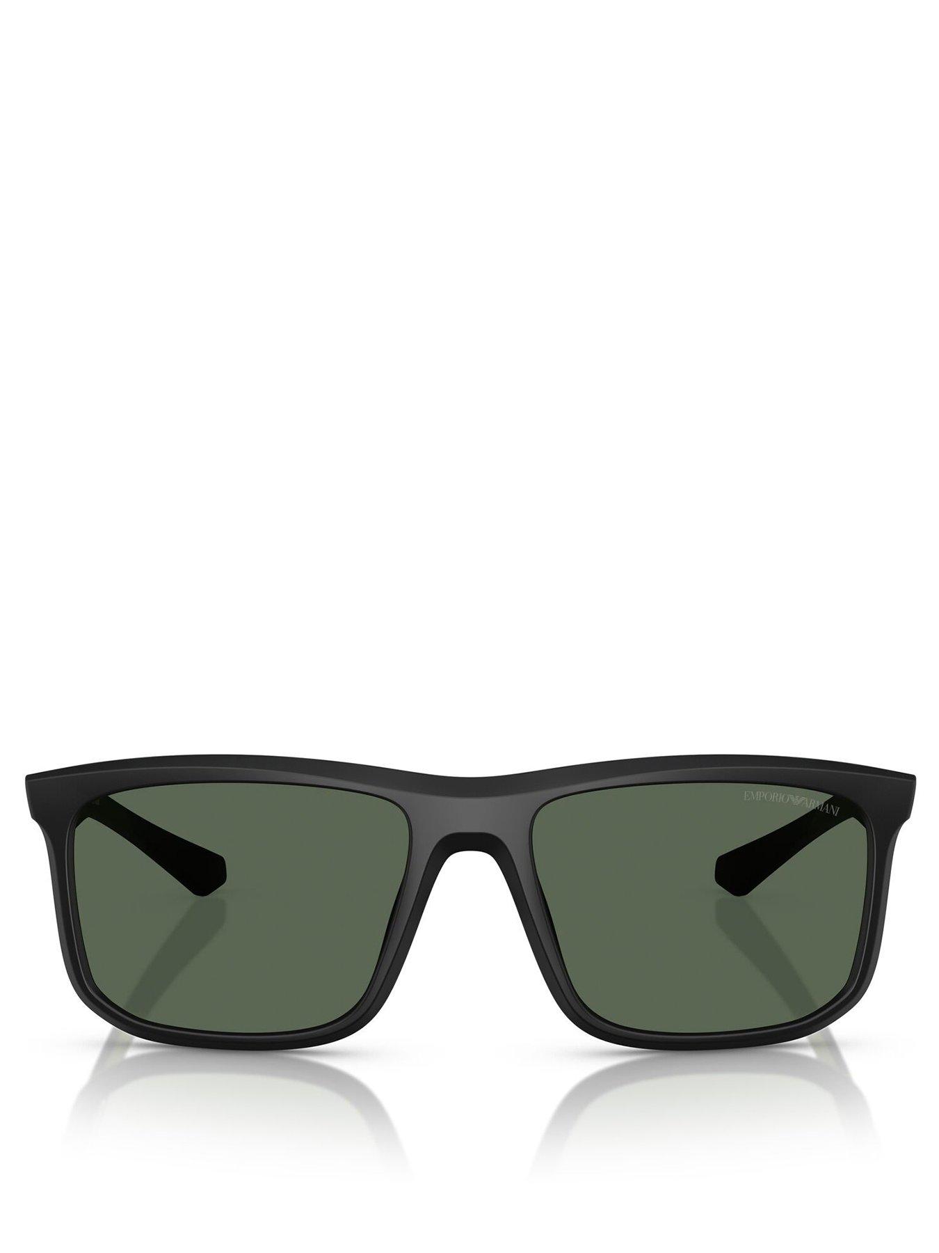 Image 3 of 4 of Emporio Armani Square Sunglasses- Black