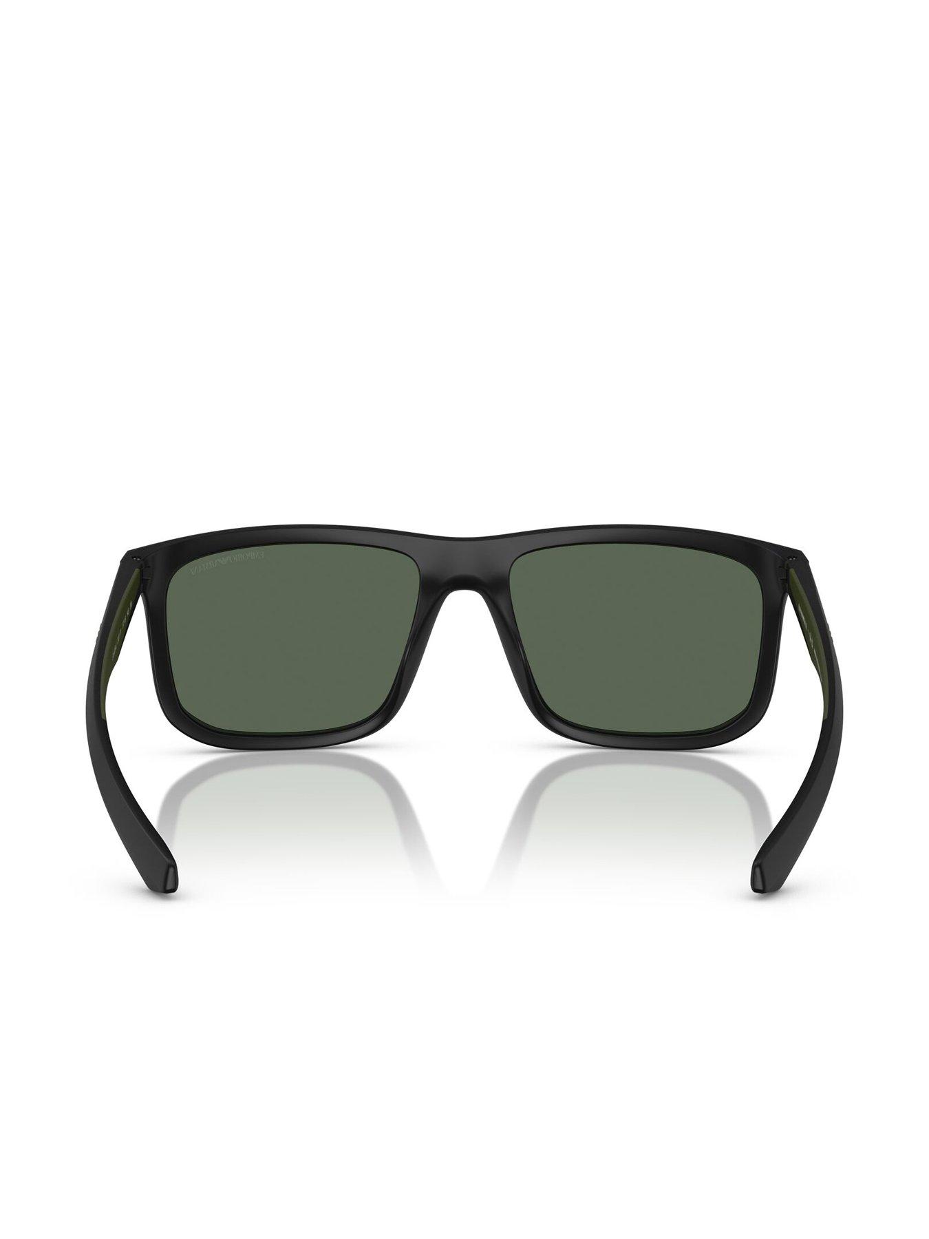 Image 4 of 4 of Emporio Armani Square Sunglasses- Black