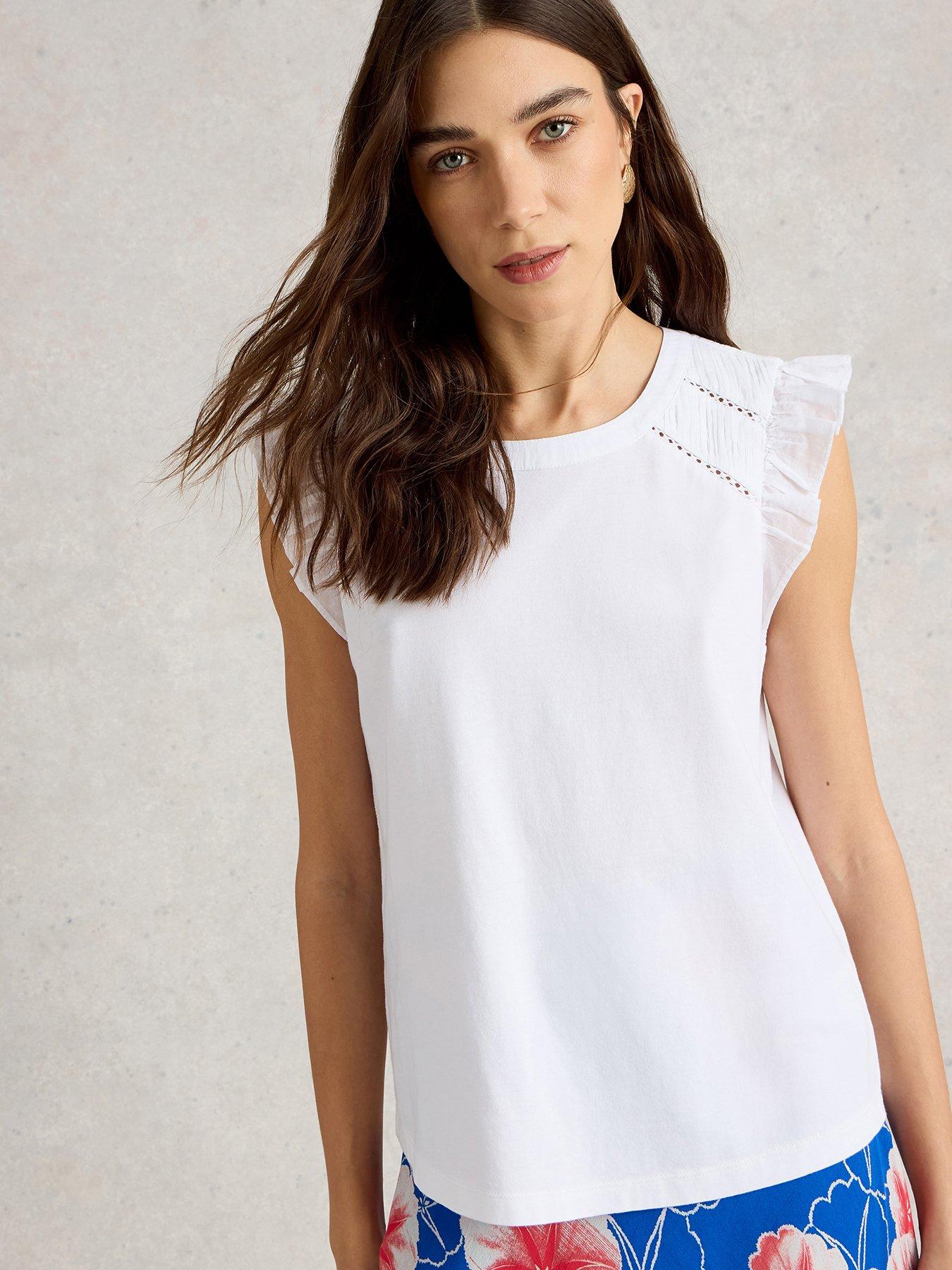 undefined Paige Frill Mix Top