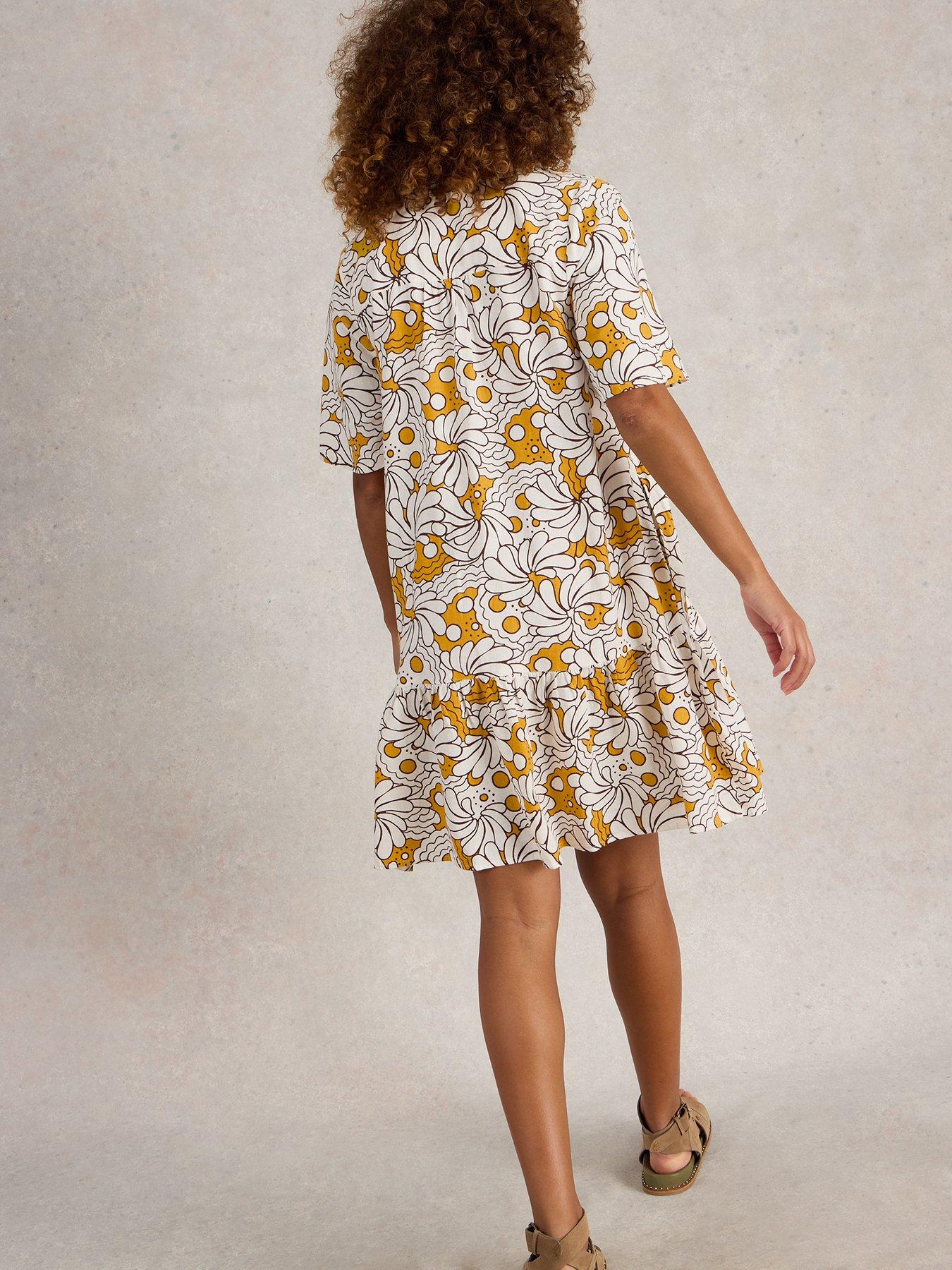  image of white-stuff-otto-linen-blend-dress