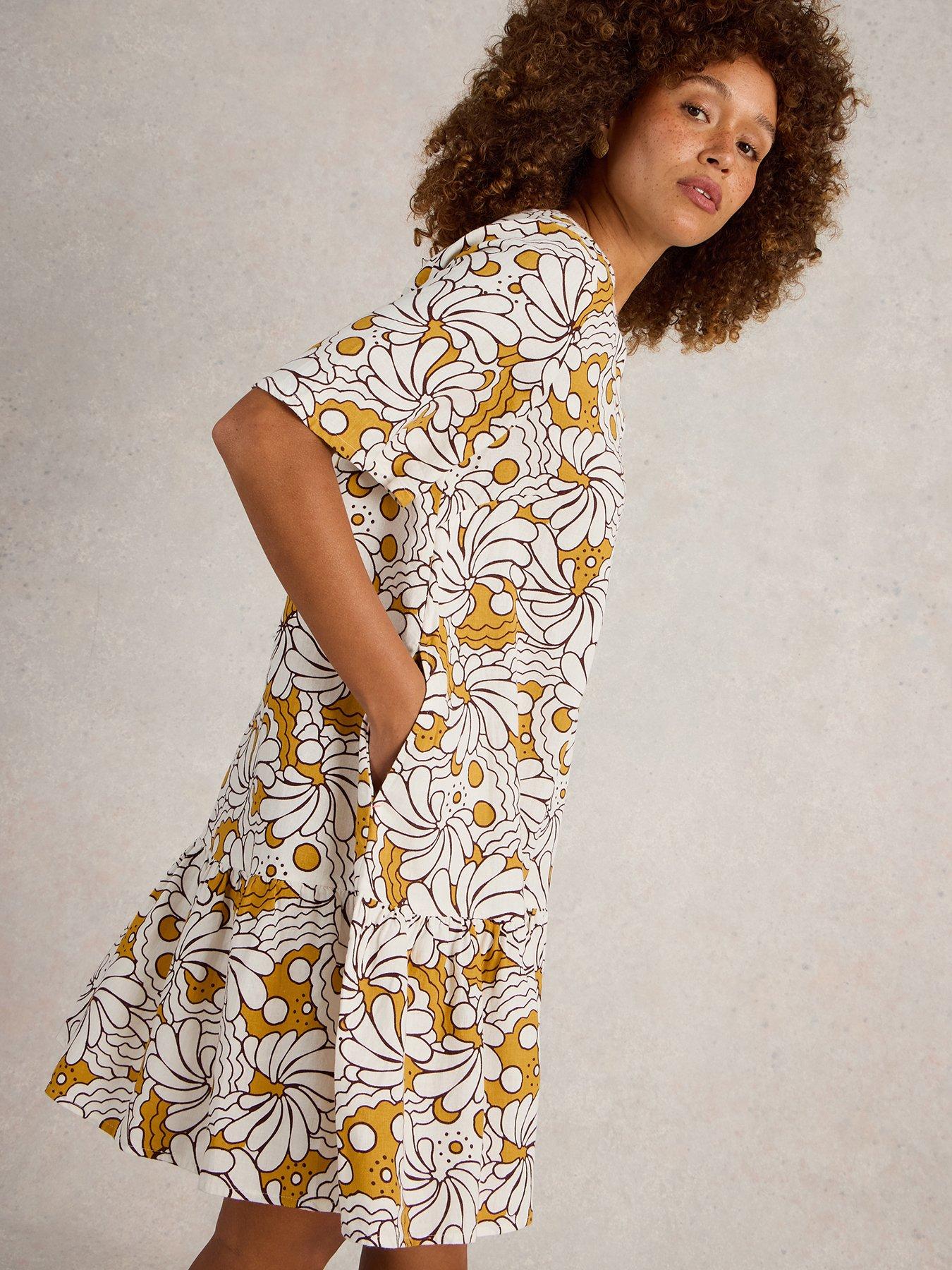  image of white-stuff-otto-linen-blend-dress