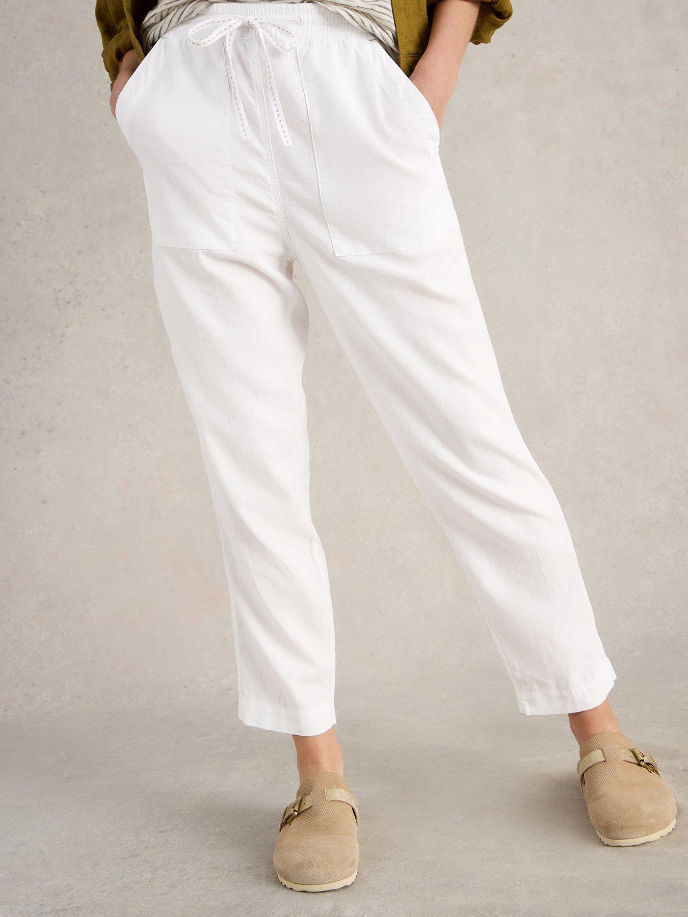 undefined Elle Linen Blend Trouser