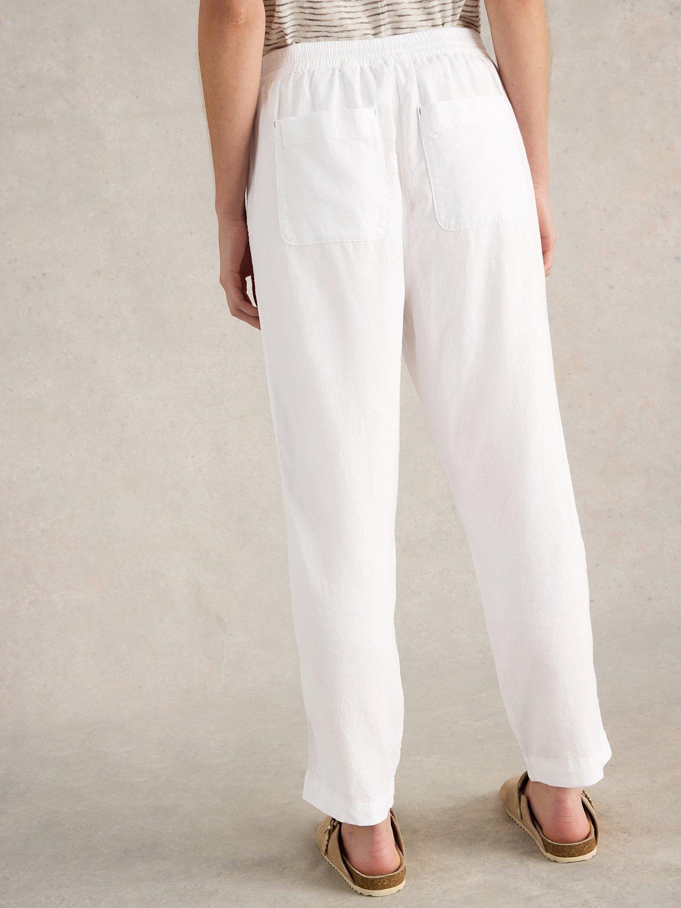  image of white-stuff-elle-linen-blend-trouser