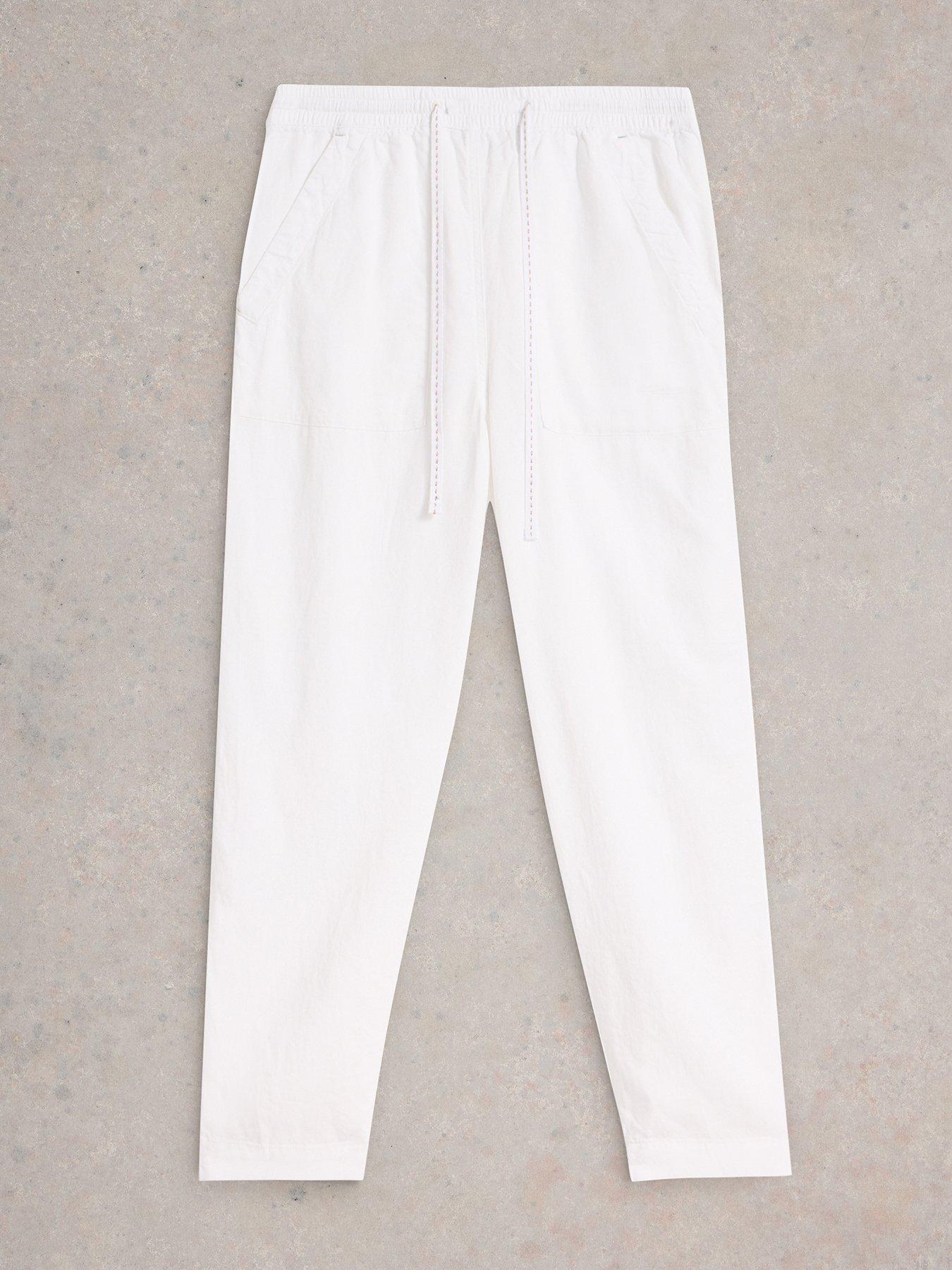  image of white-stuff-elle-linen-blend-trouser