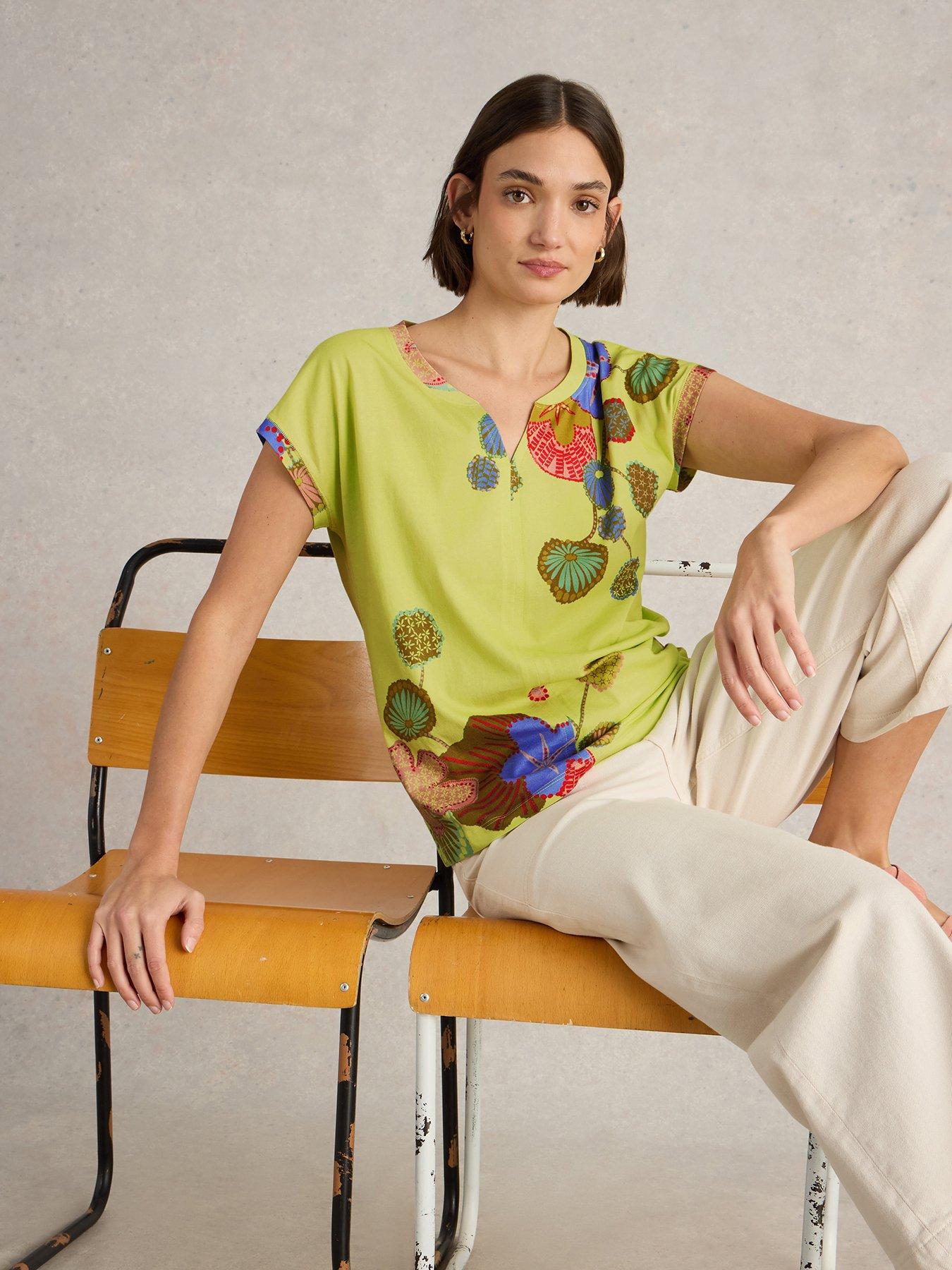 undefined Nelly Notch Neck Tee