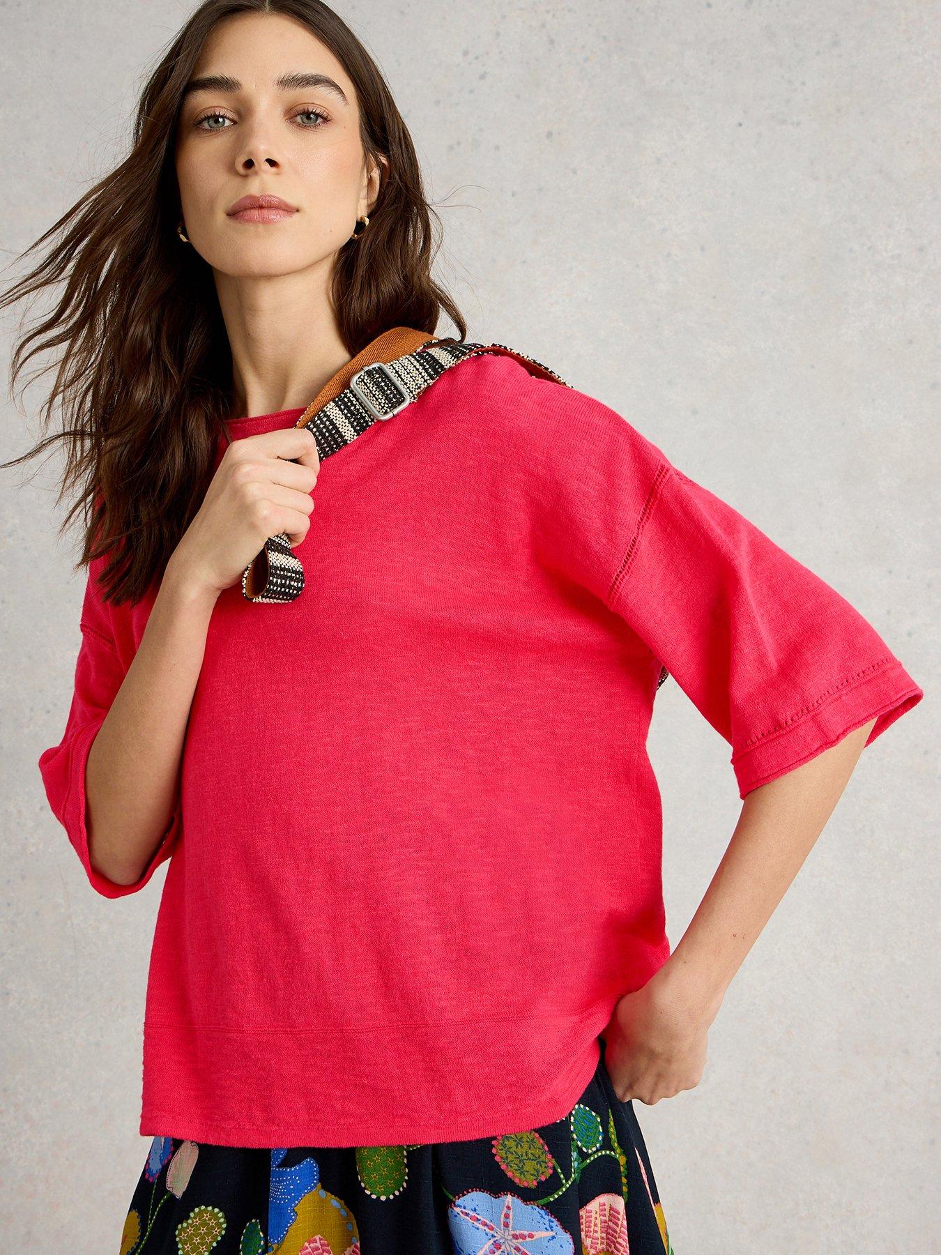 front image of white-stuff-kate-linen-blend-tee
