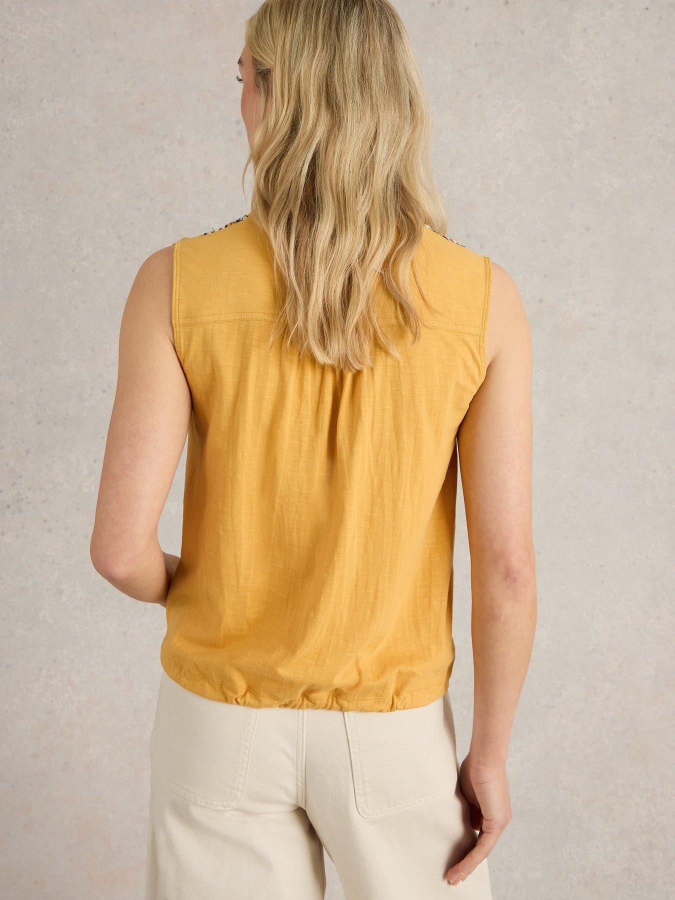  image of white-stuff-tulip-mix-sleeveless-shirt