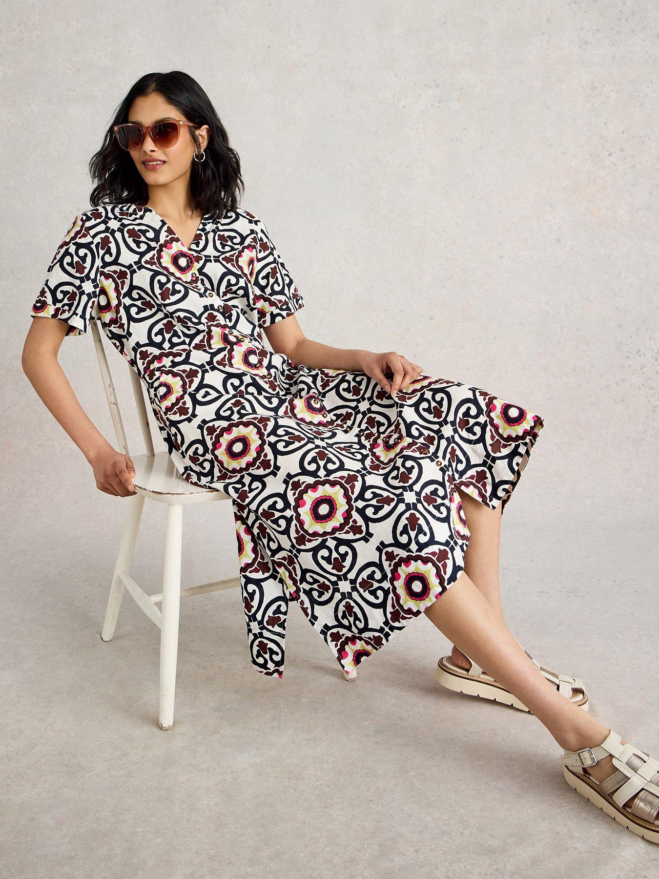  image of white-stuff-iris-linen-dress