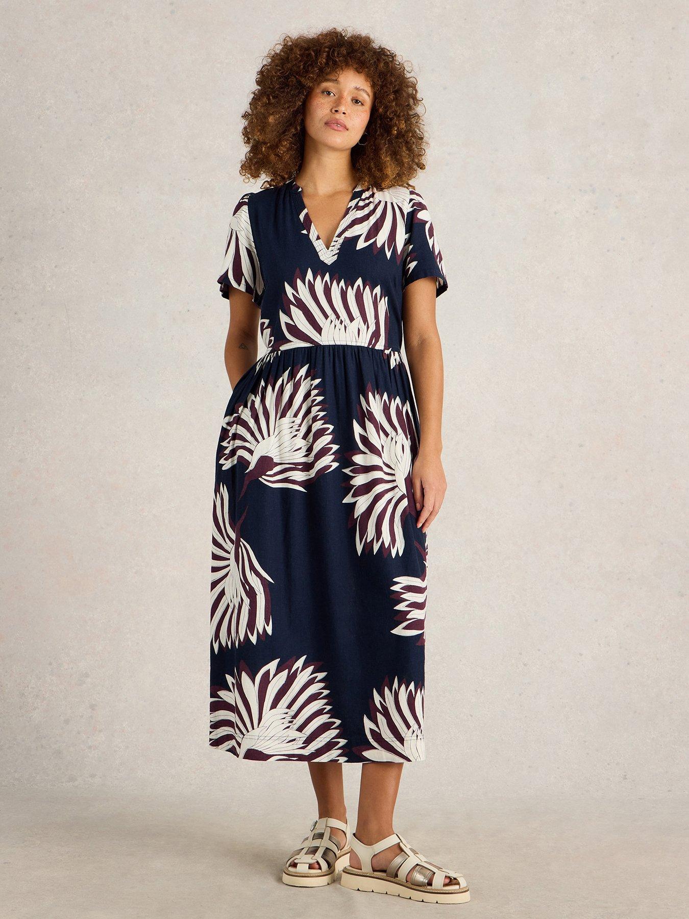 undefined Clove Linen Blend Dress