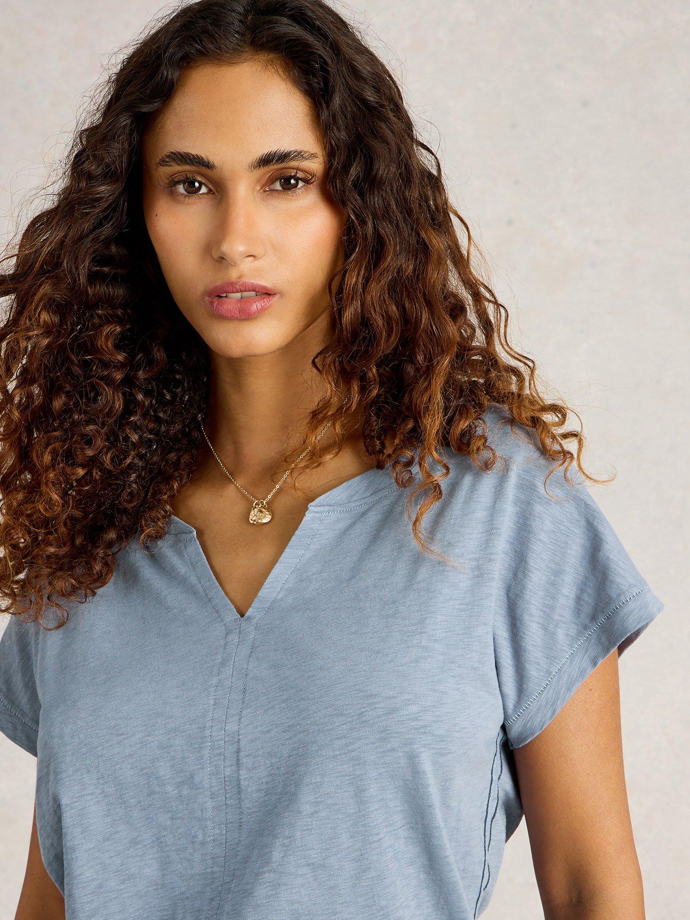  image of white-stuff-nelly-notch-neck-tee