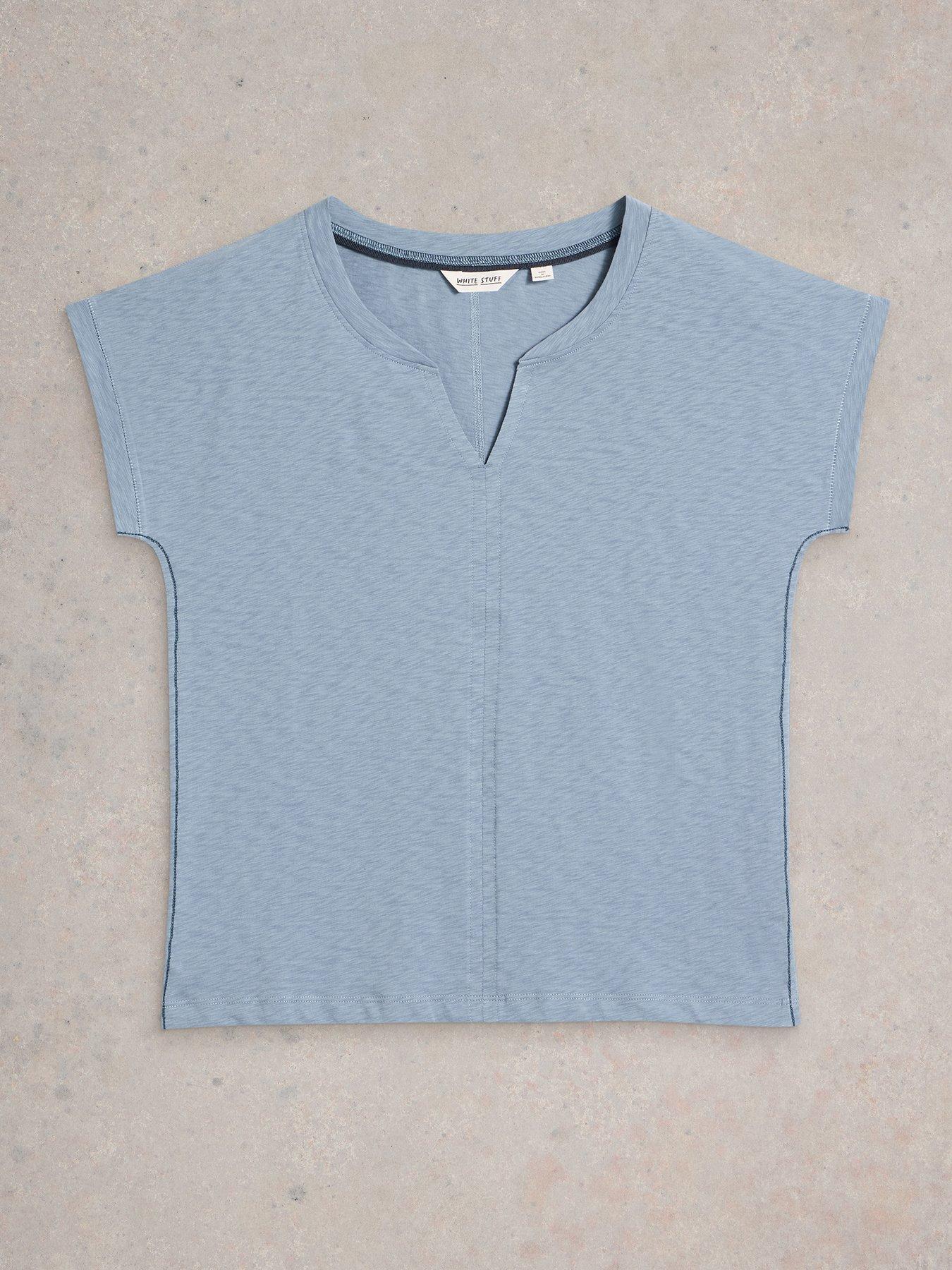  image of white-stuff-nelly-notch-neck-tee