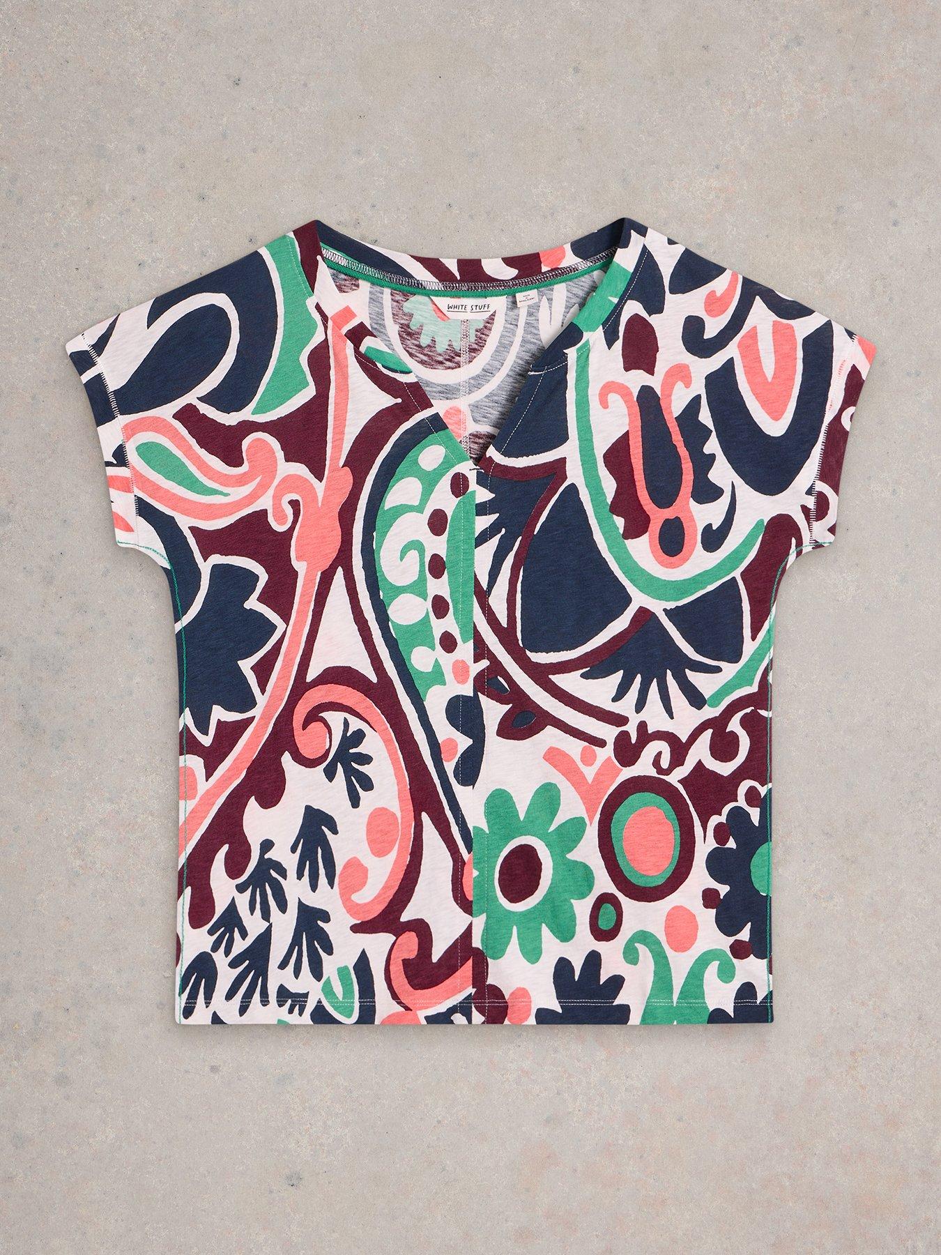  image of white-stuff-nelly-notch-neck-tee