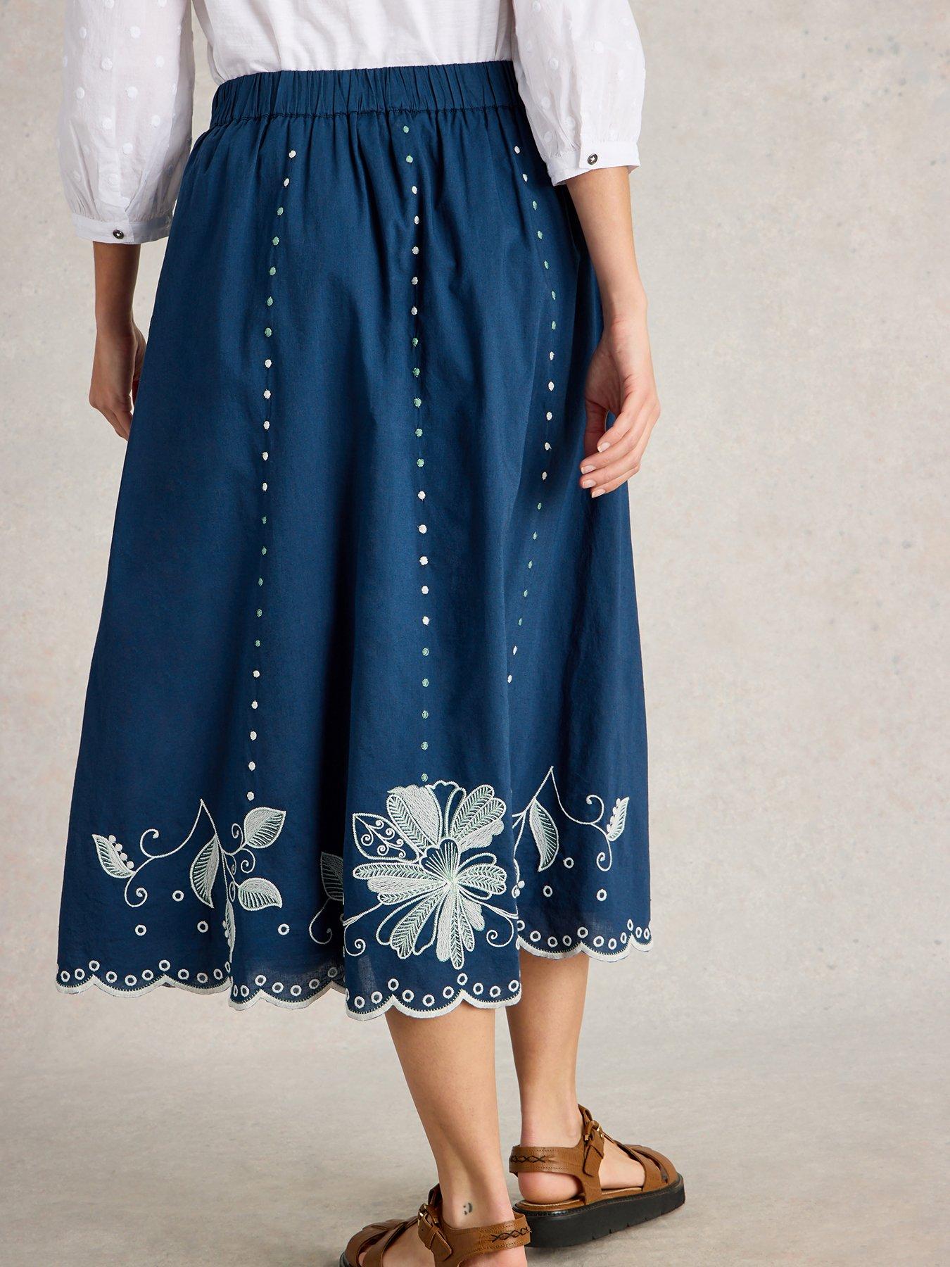  image of white-stuff-calypso-embroidered-skirt