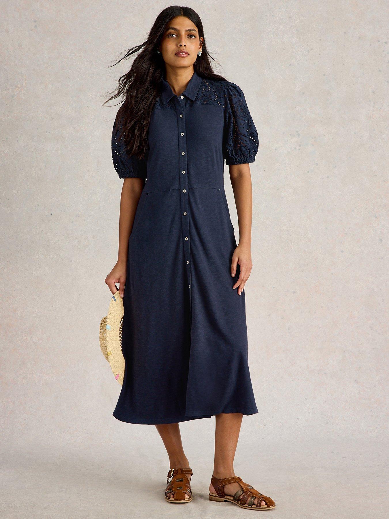 undefined Rua Broderie Shirt Dress
