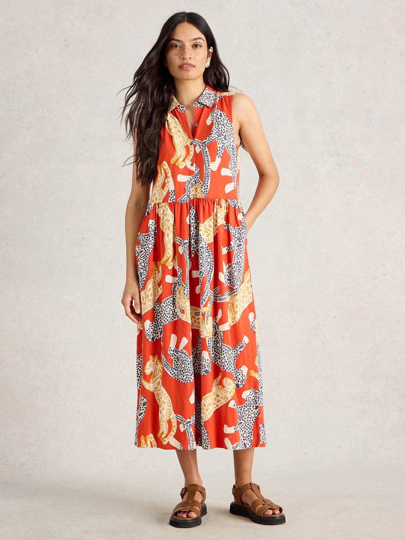 undefined Rylee Jersey Shirt Dress - Red