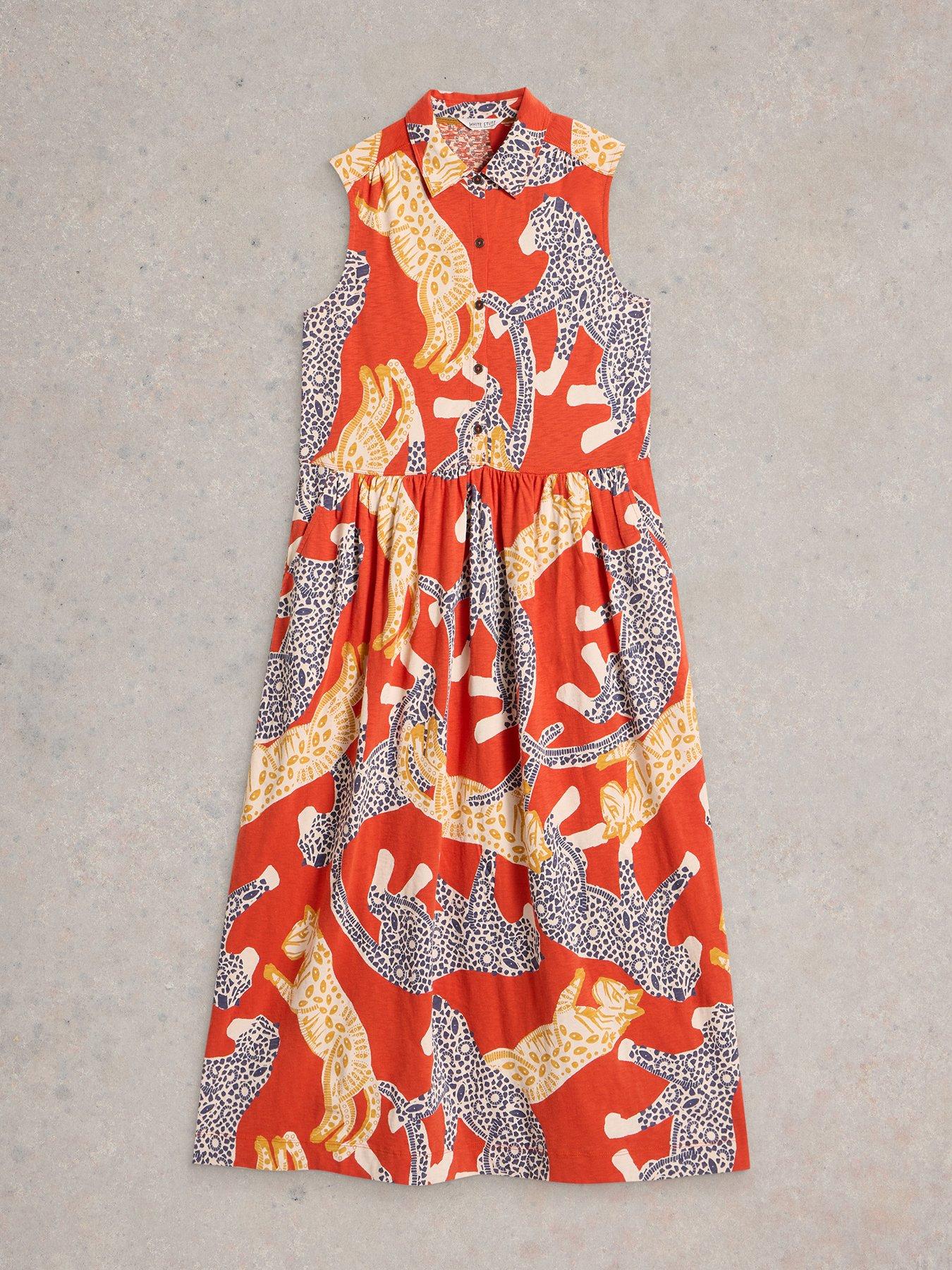  image of white-stuff-rylee-jersey-shirt-dress-red
