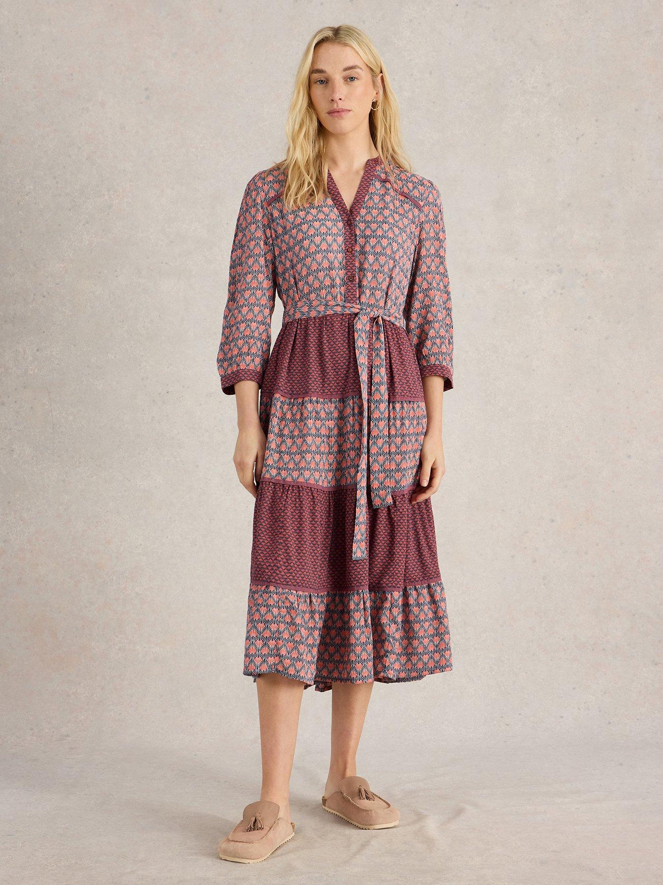 undefined Mabel Mixed Print Dress