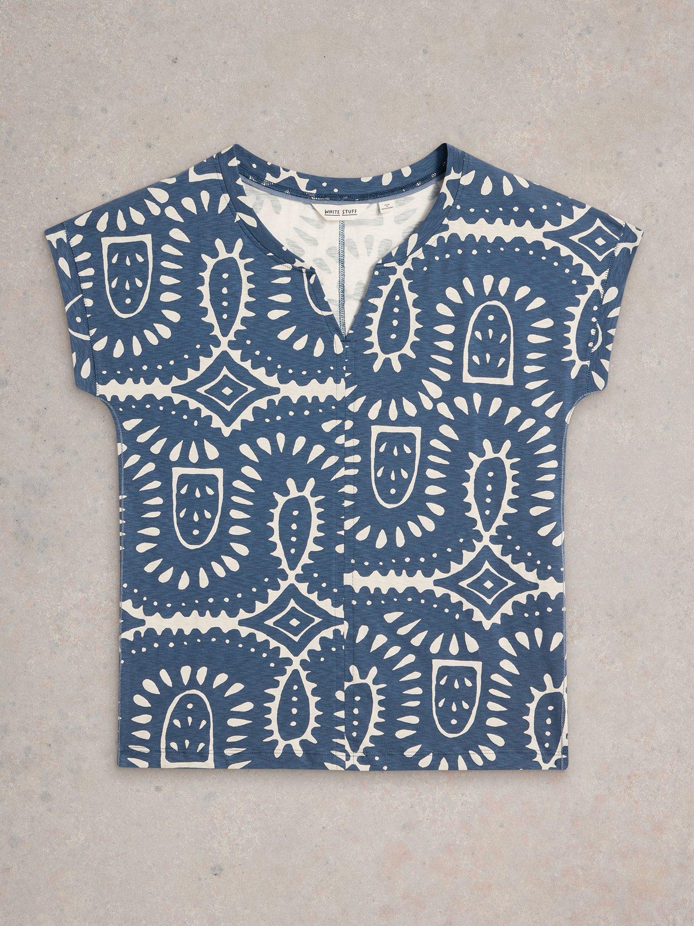  image of white-stuff-nelly-notch-neck-tee